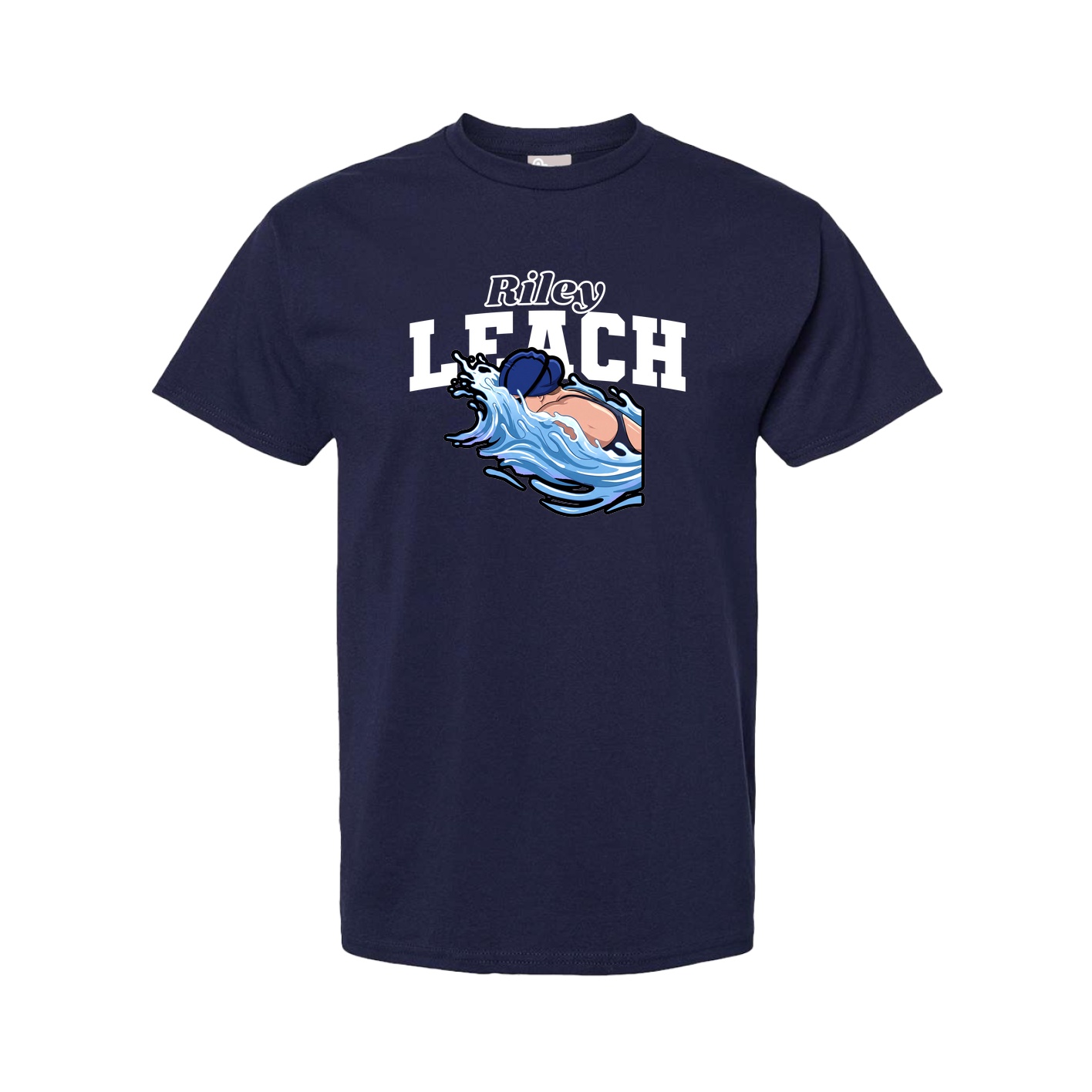 Youth Tee — Name Arch in Navy