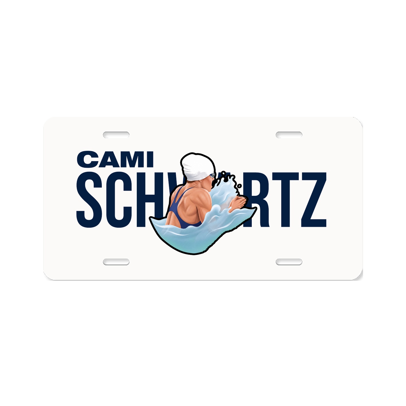 License Plate — Player Name in Classic