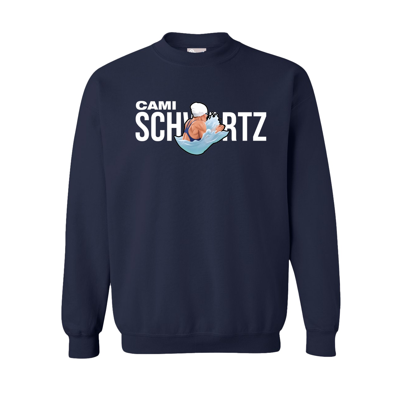 Fleece Crew — Player Name in Navy