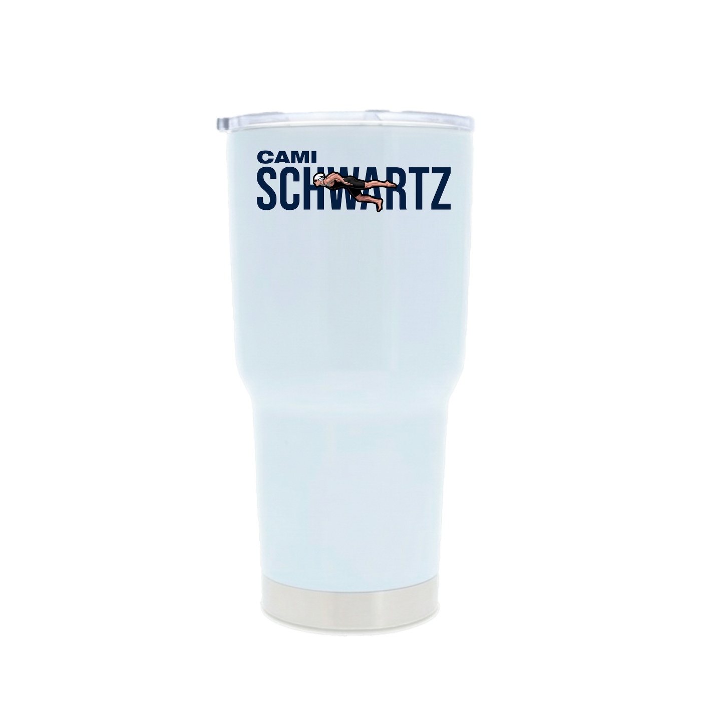 30oz Stainless Steel Tumbler — Player Name in White