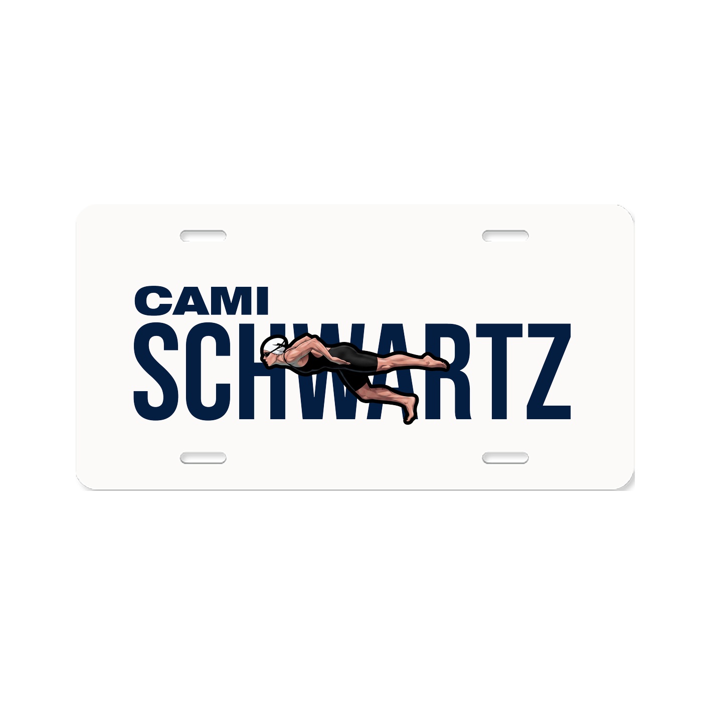 License Plate — Player Name in Classic