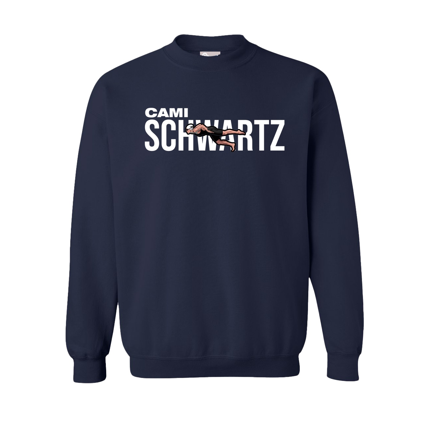 Fleece Crew — Player Name in Navy