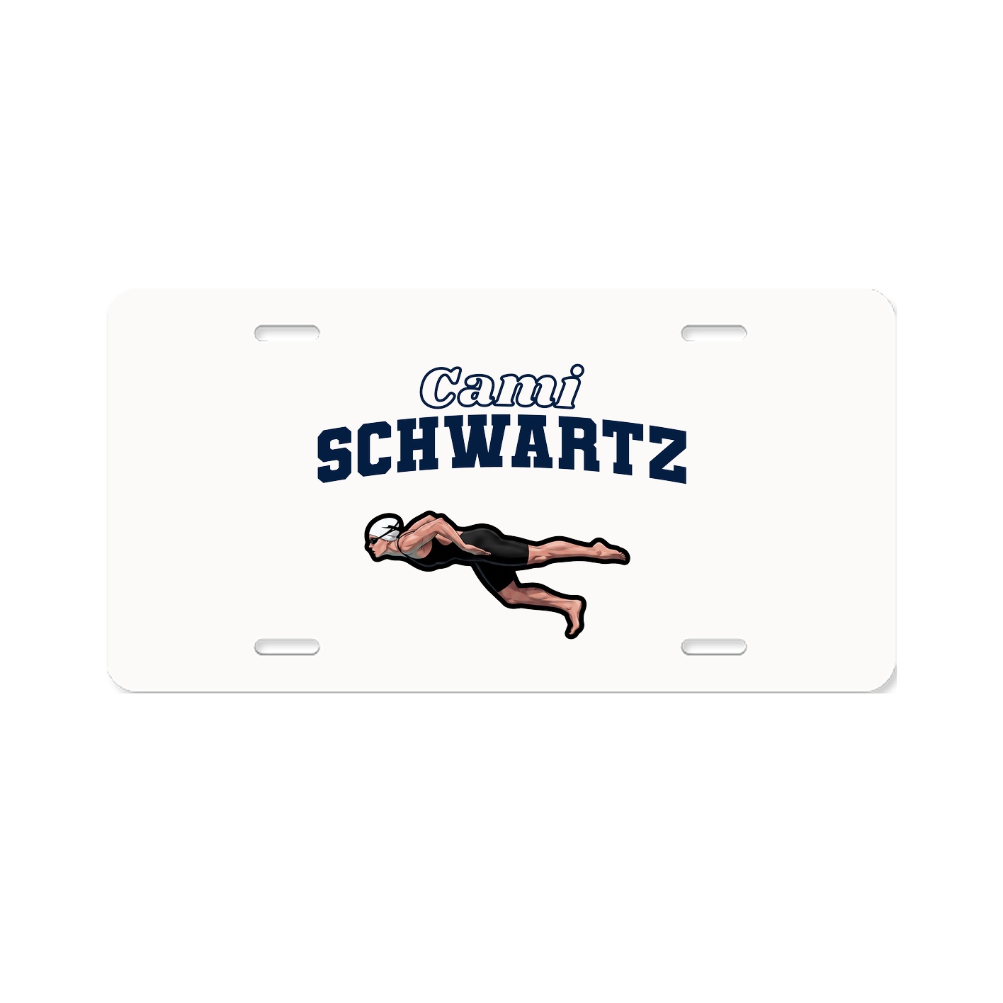 License Plate — Name Arch in Classic