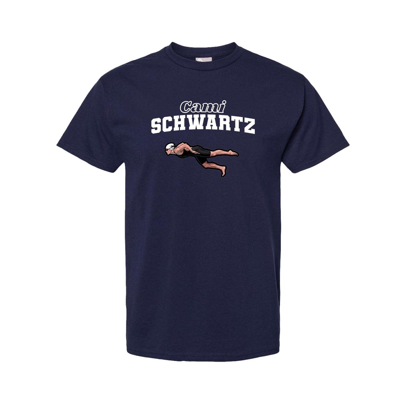 Youth Tee — Name Arch in Navy