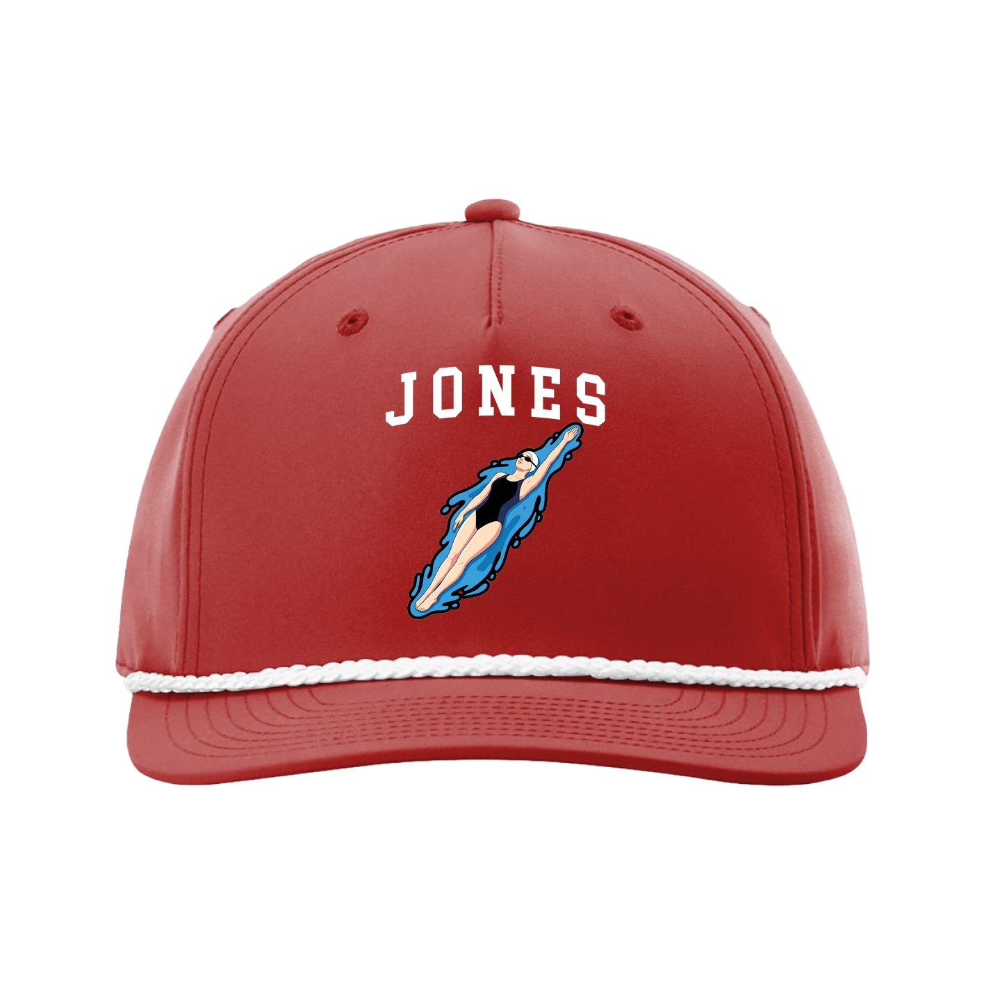 Five-Panel Classic Rope Cap — Shirsey in Red