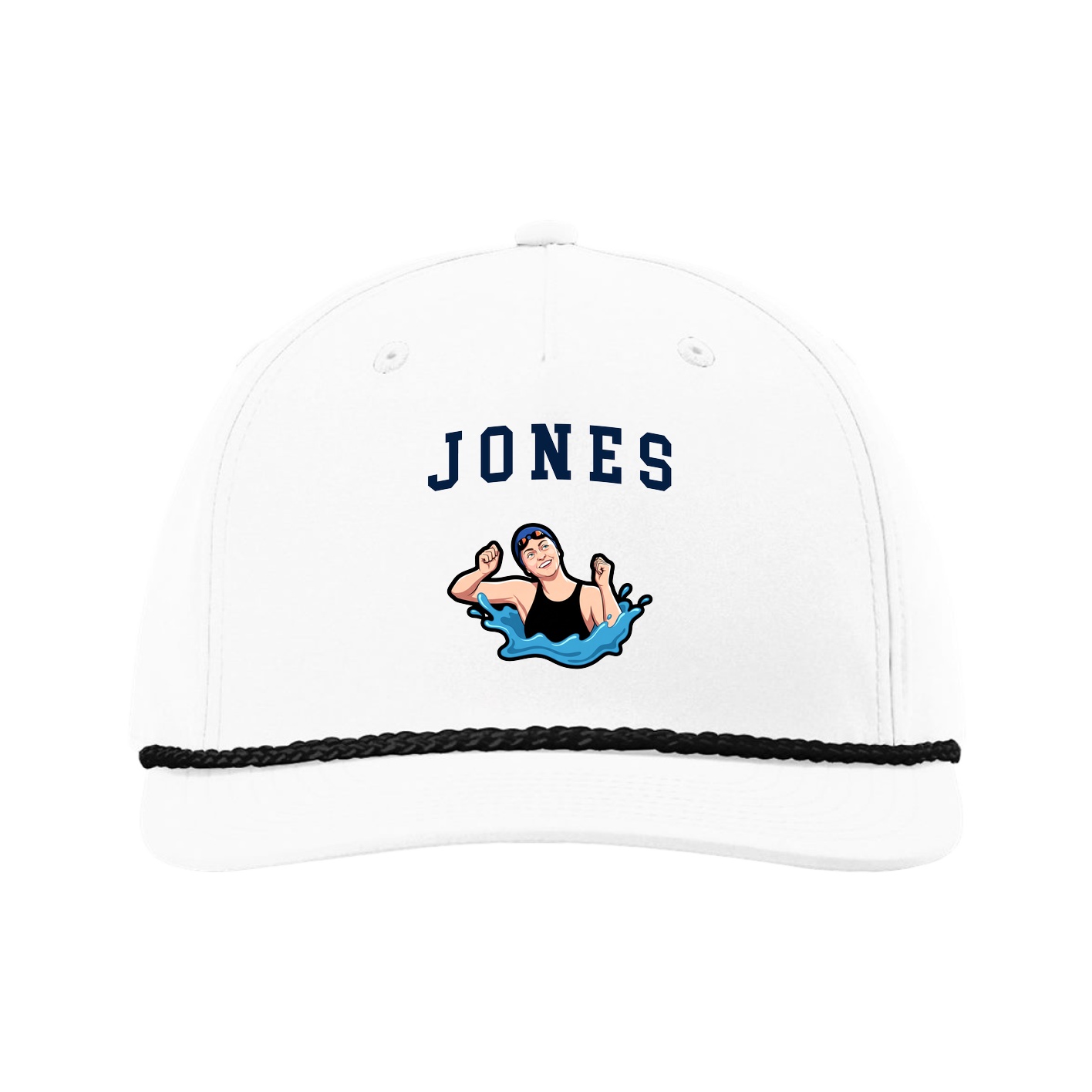 Five-Panel Classic Rope Cap — Shirsey in White