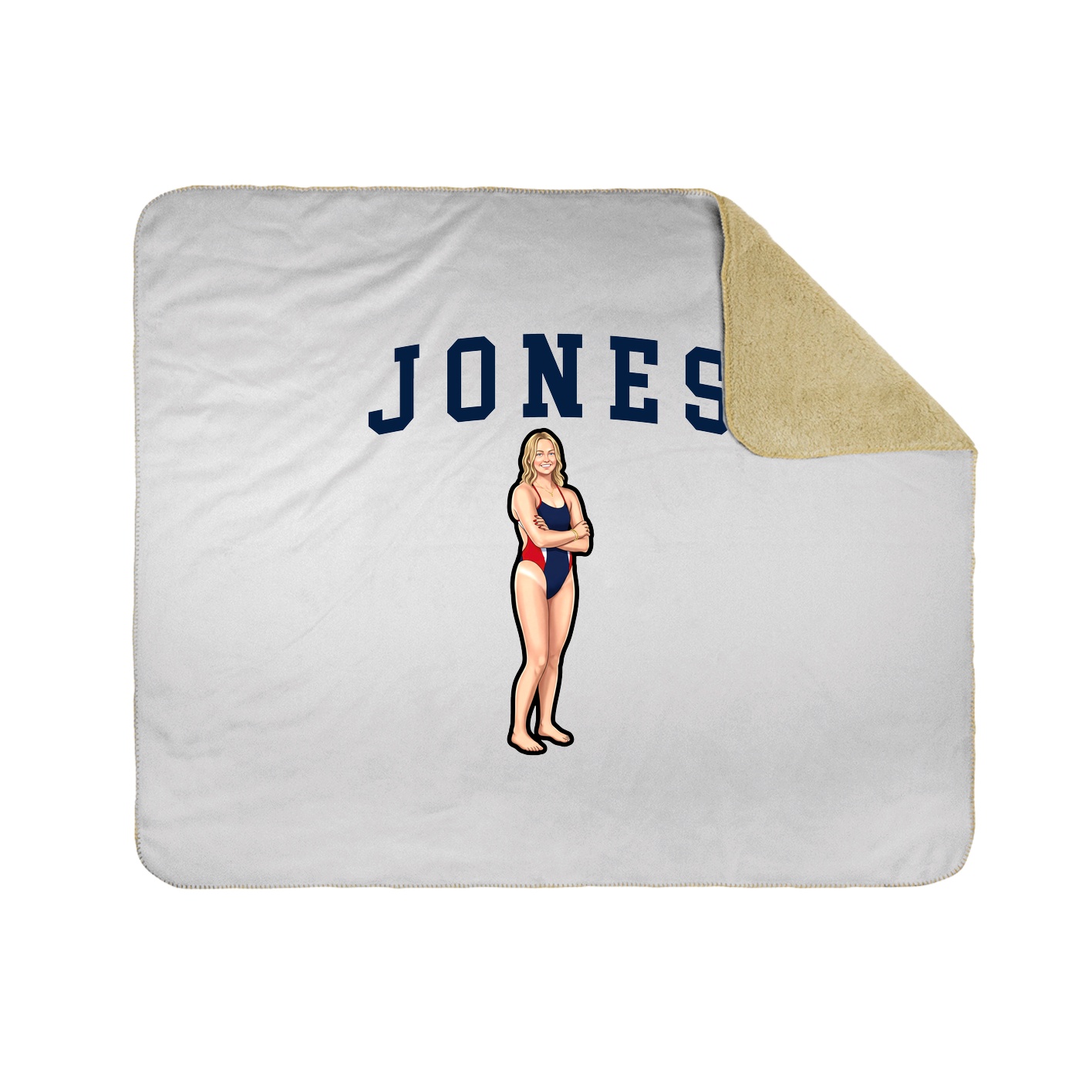 Throw Blanket — Shirsey in White