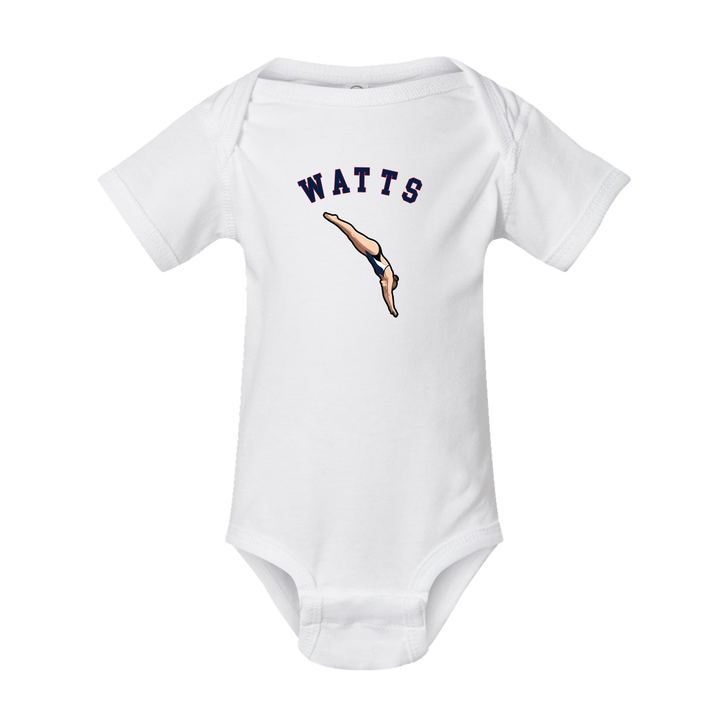 Baby Onesie — Shirsey Arch in White