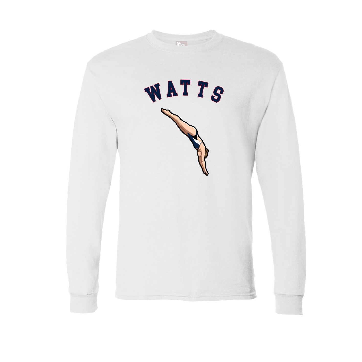 Long Sleeve Tee — Shirsey Arch in White