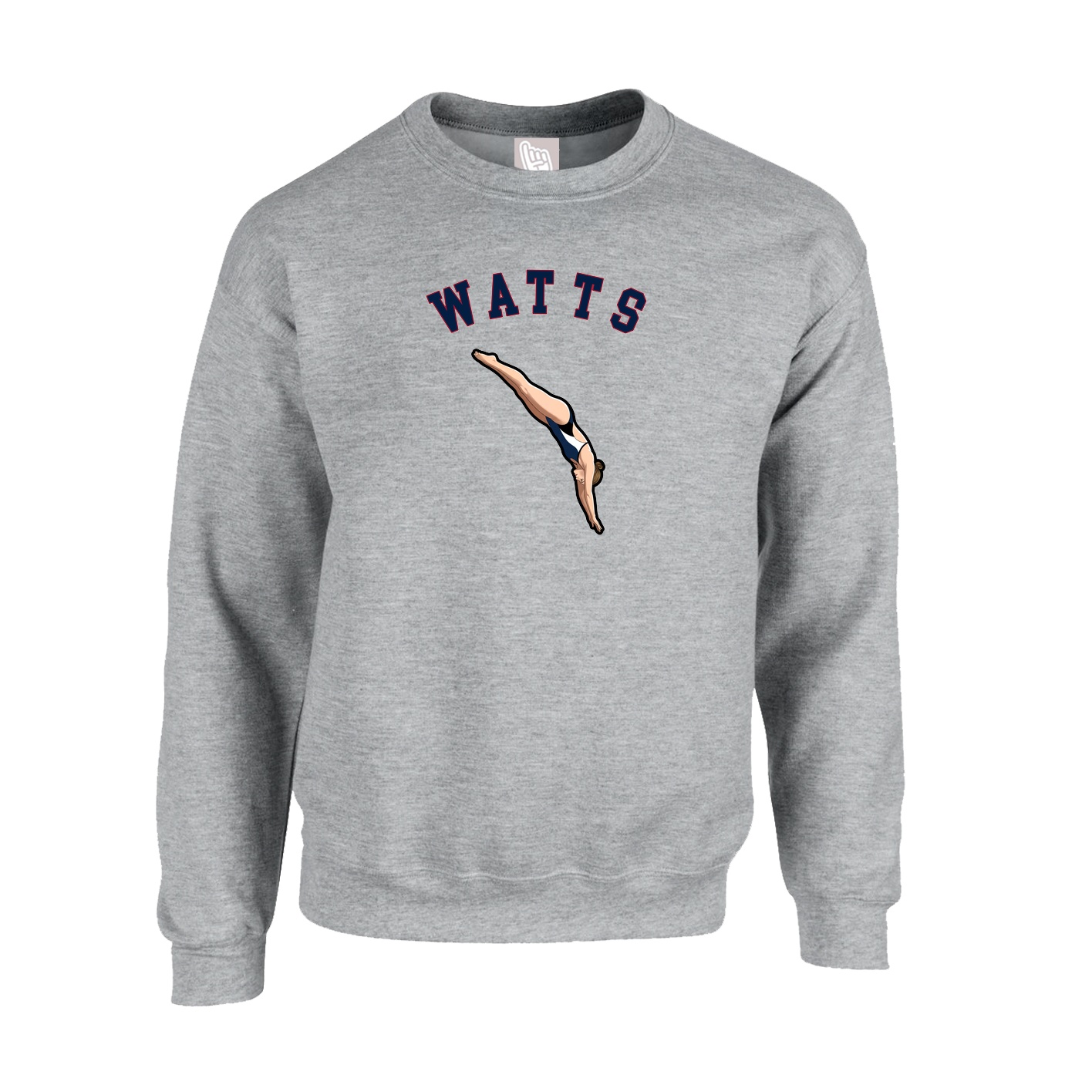 Fleece Crew — Shirsey Arch in Grey