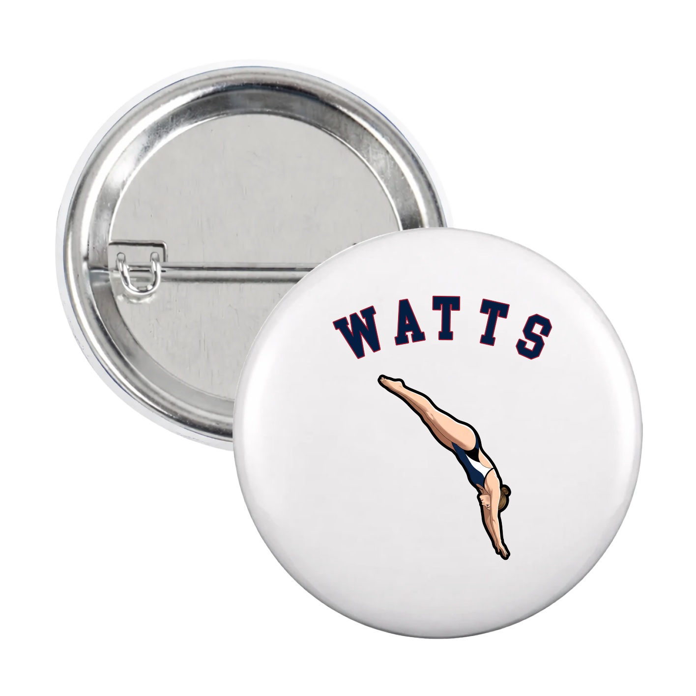 Game Day Button — Shirsey Arch in White