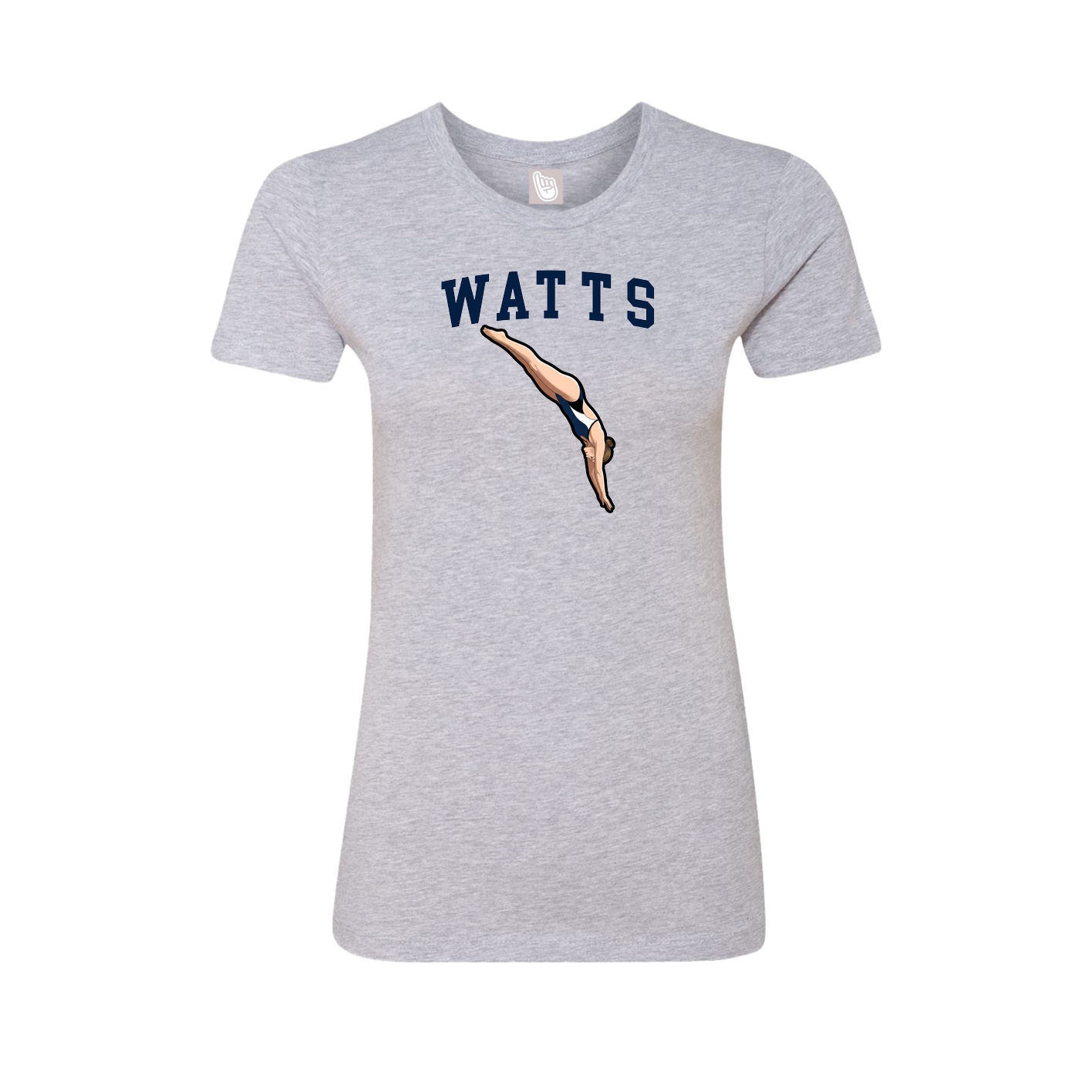Fitted Women's Tee — Shirsey in Grey