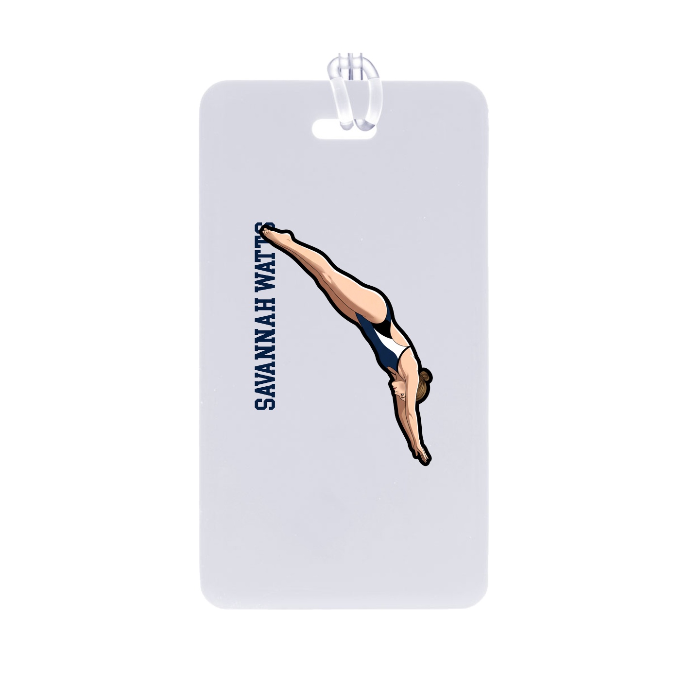 Bag Tag — Name Vertical in Classic