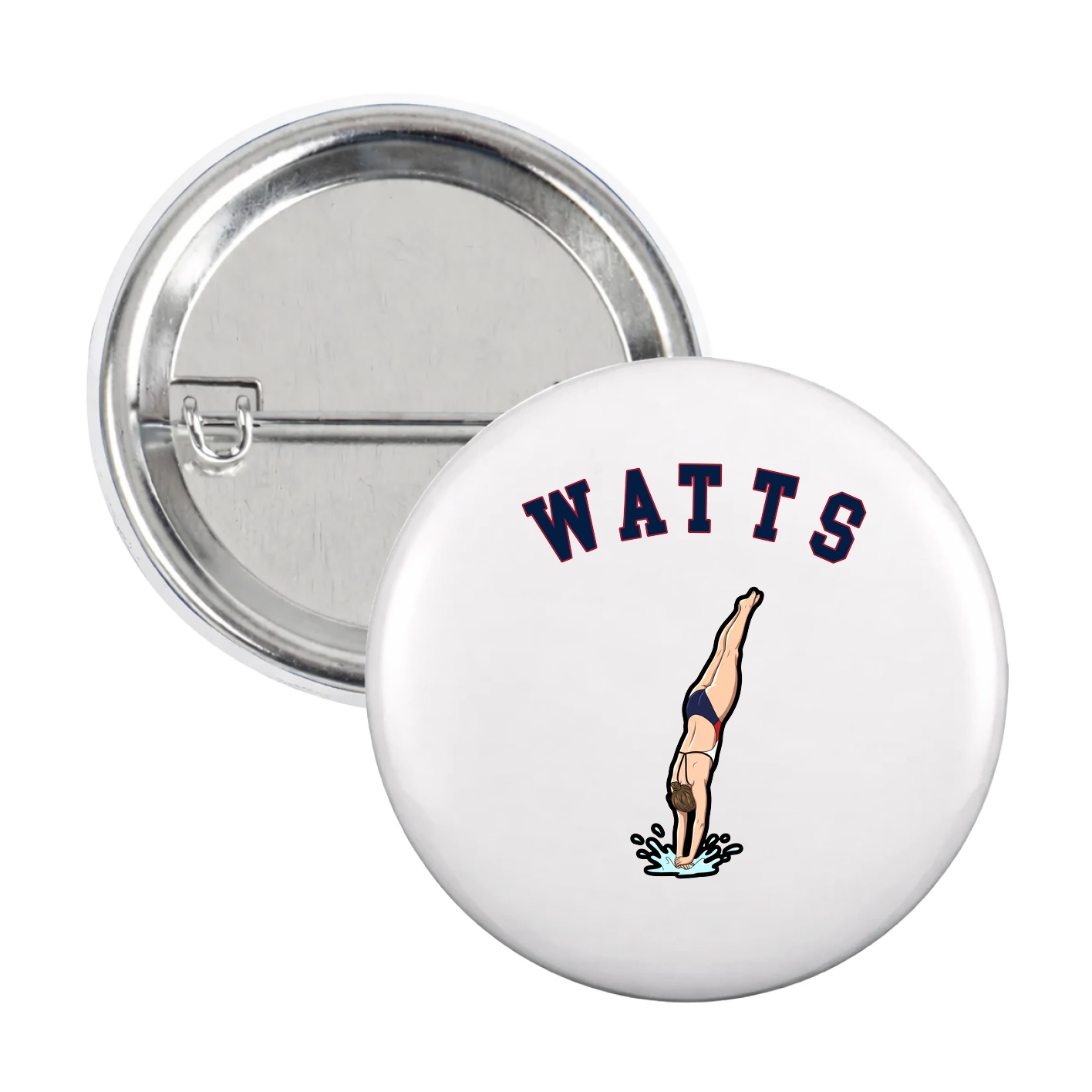 Game Day Button — Shirsey Arch in White