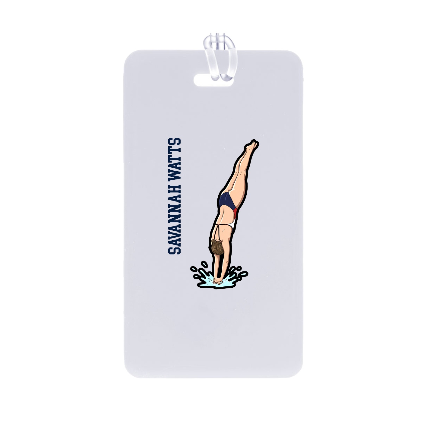 Bag Tag — Name Vertical in Classic