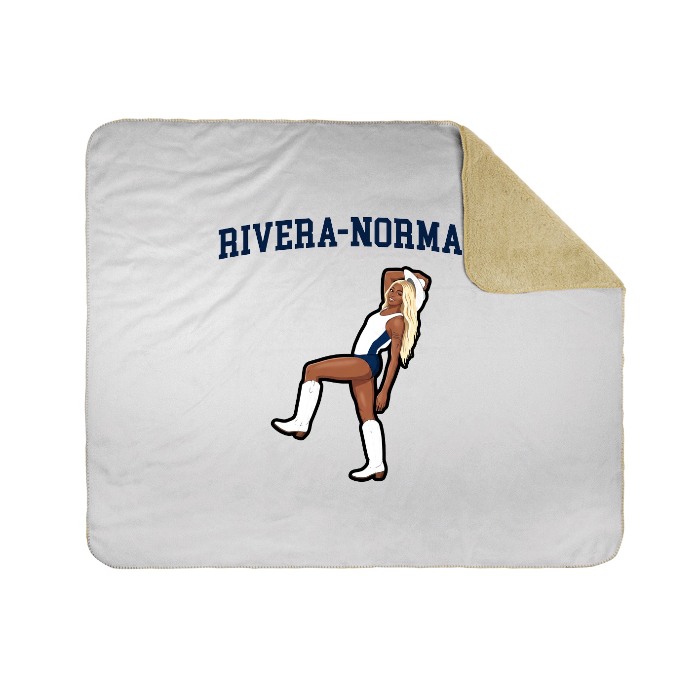 Throw Blanket — Shirsey in White