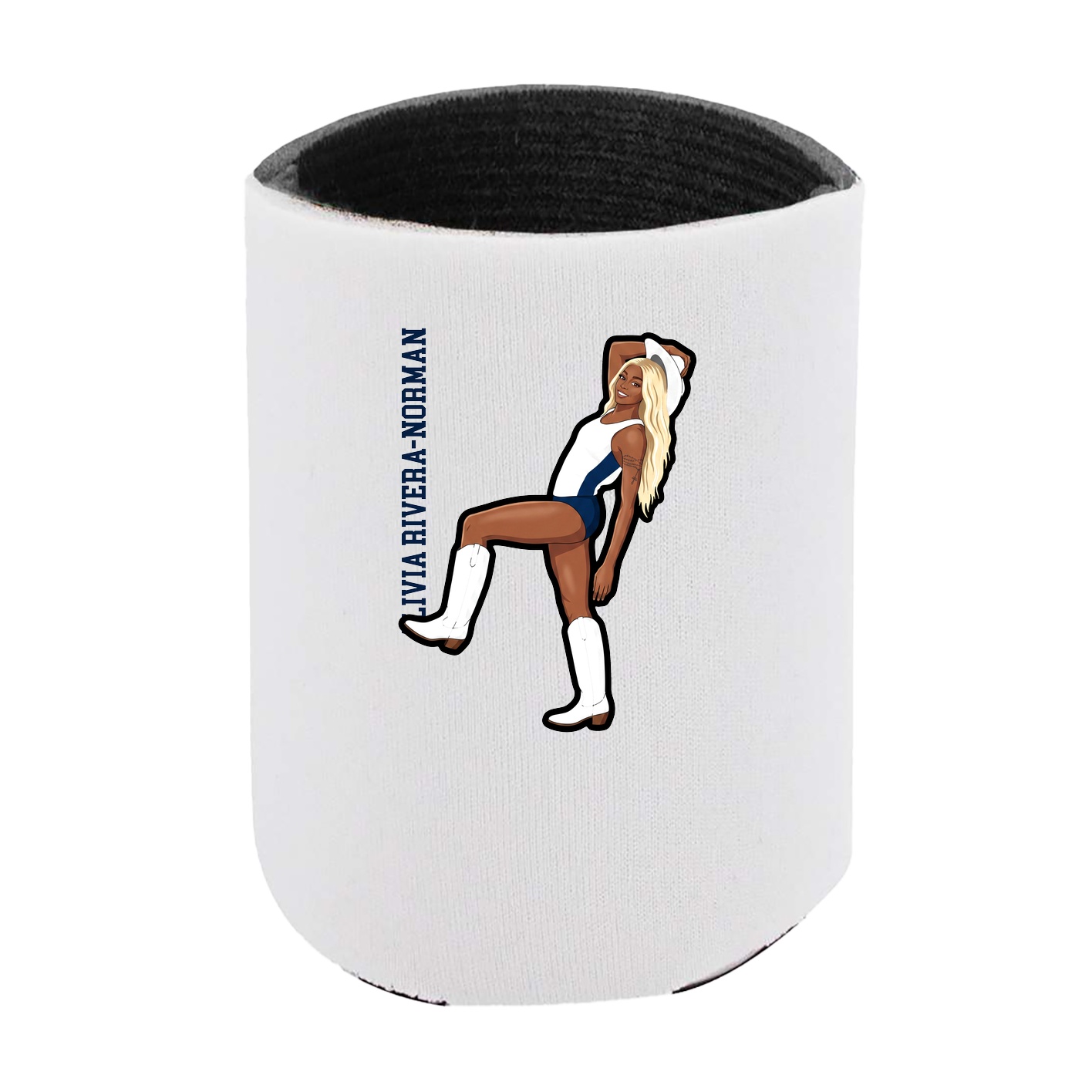 Can Holder — Name Vertical in White