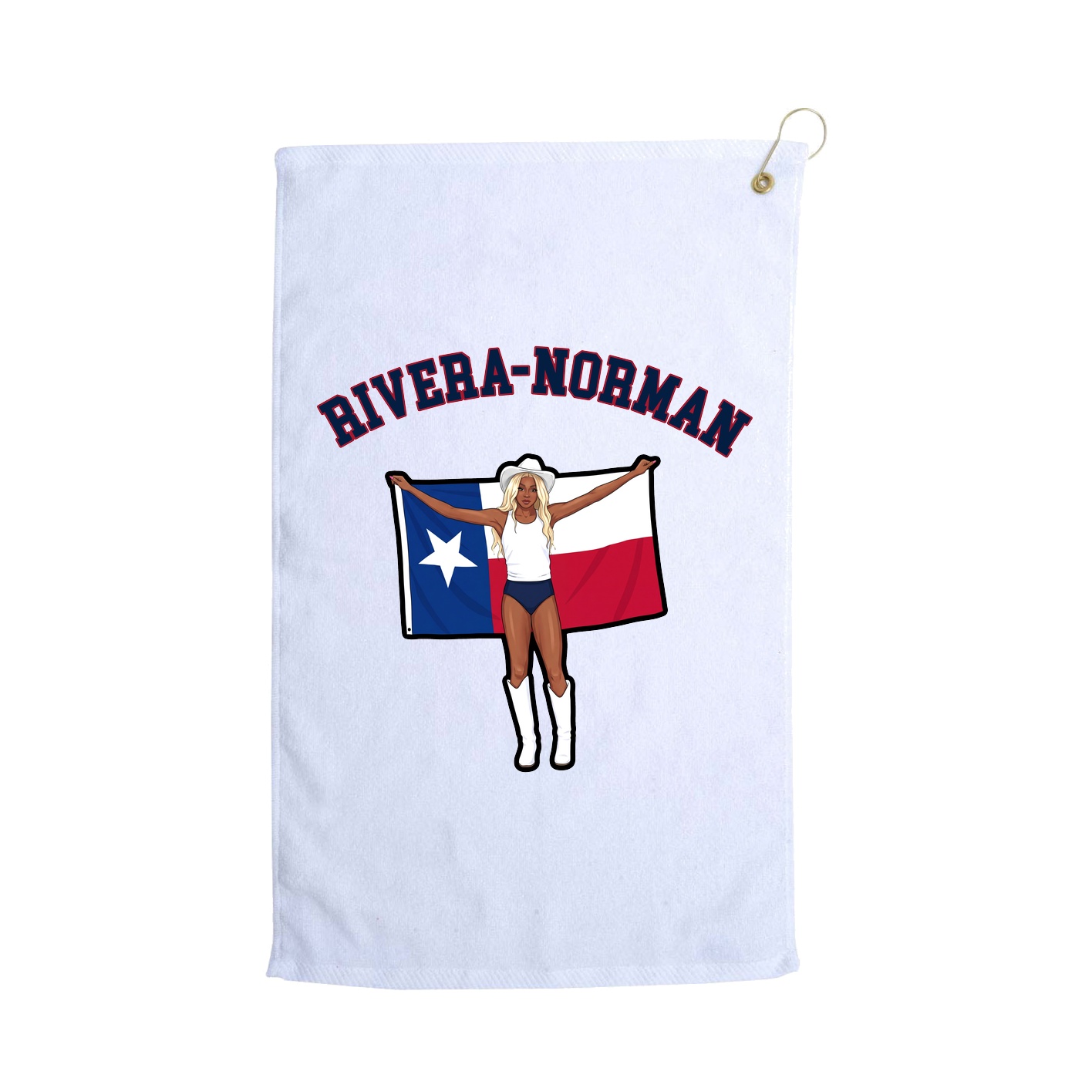 Golf Towel — Shirsey Arch in White