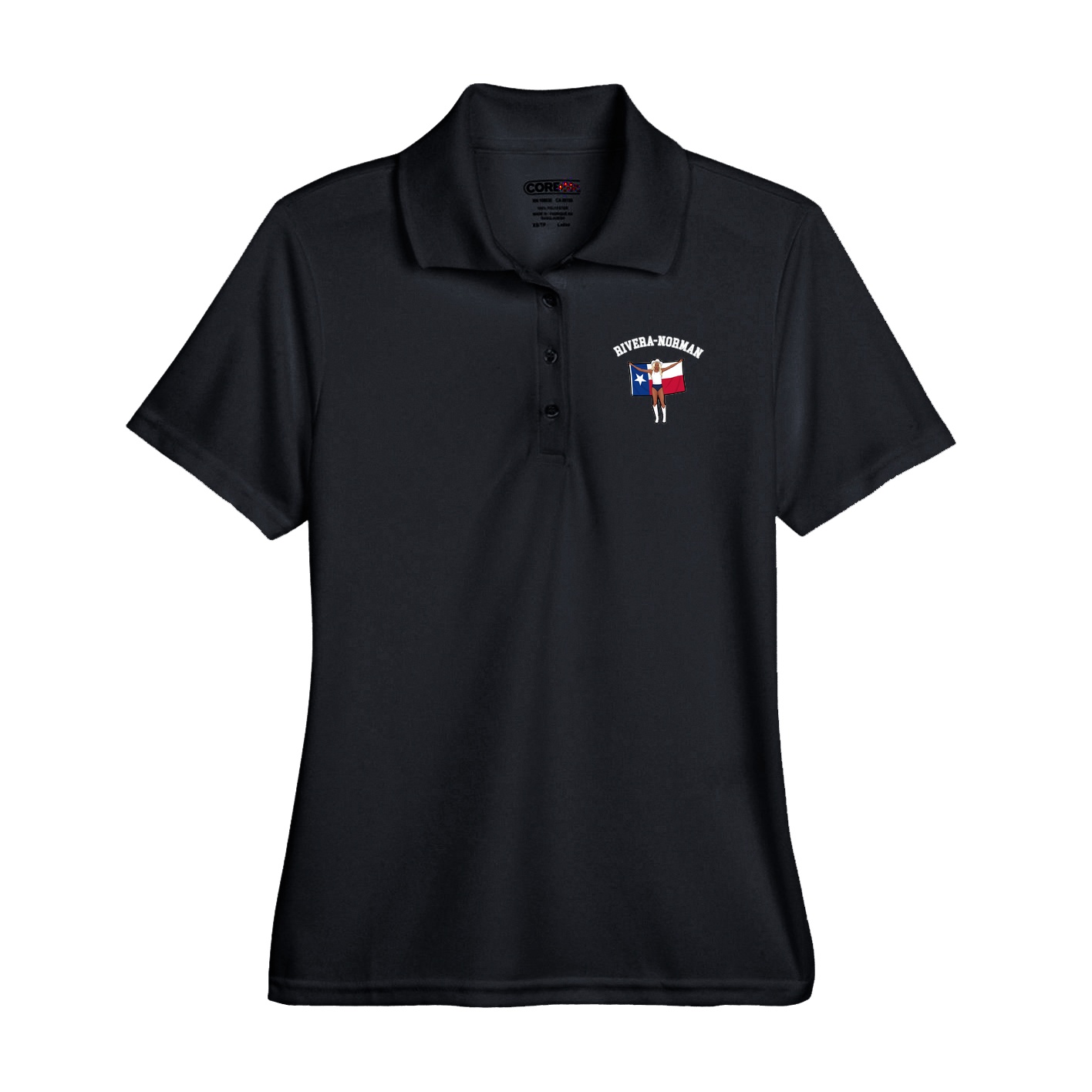 Performance Polo — Shirsey Arch in Black