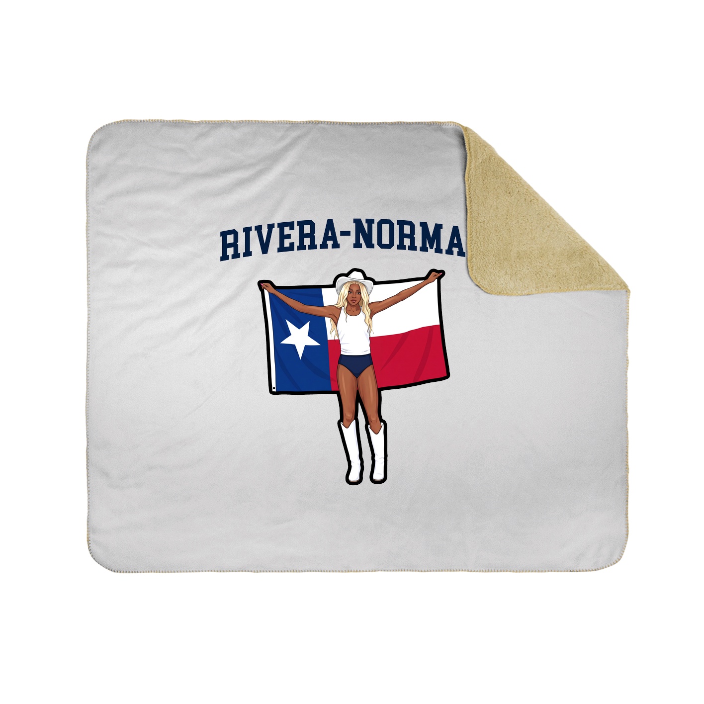 Throw Blanket — Shirsey in White