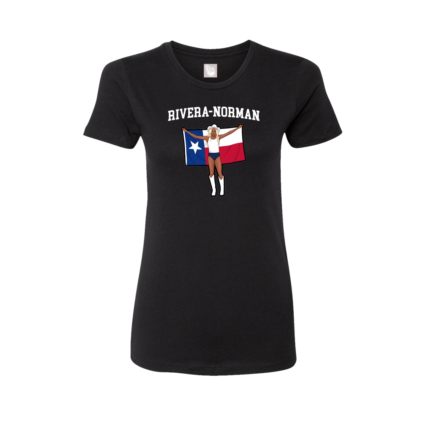 Fitted Women's Tee — Shirsey in Black