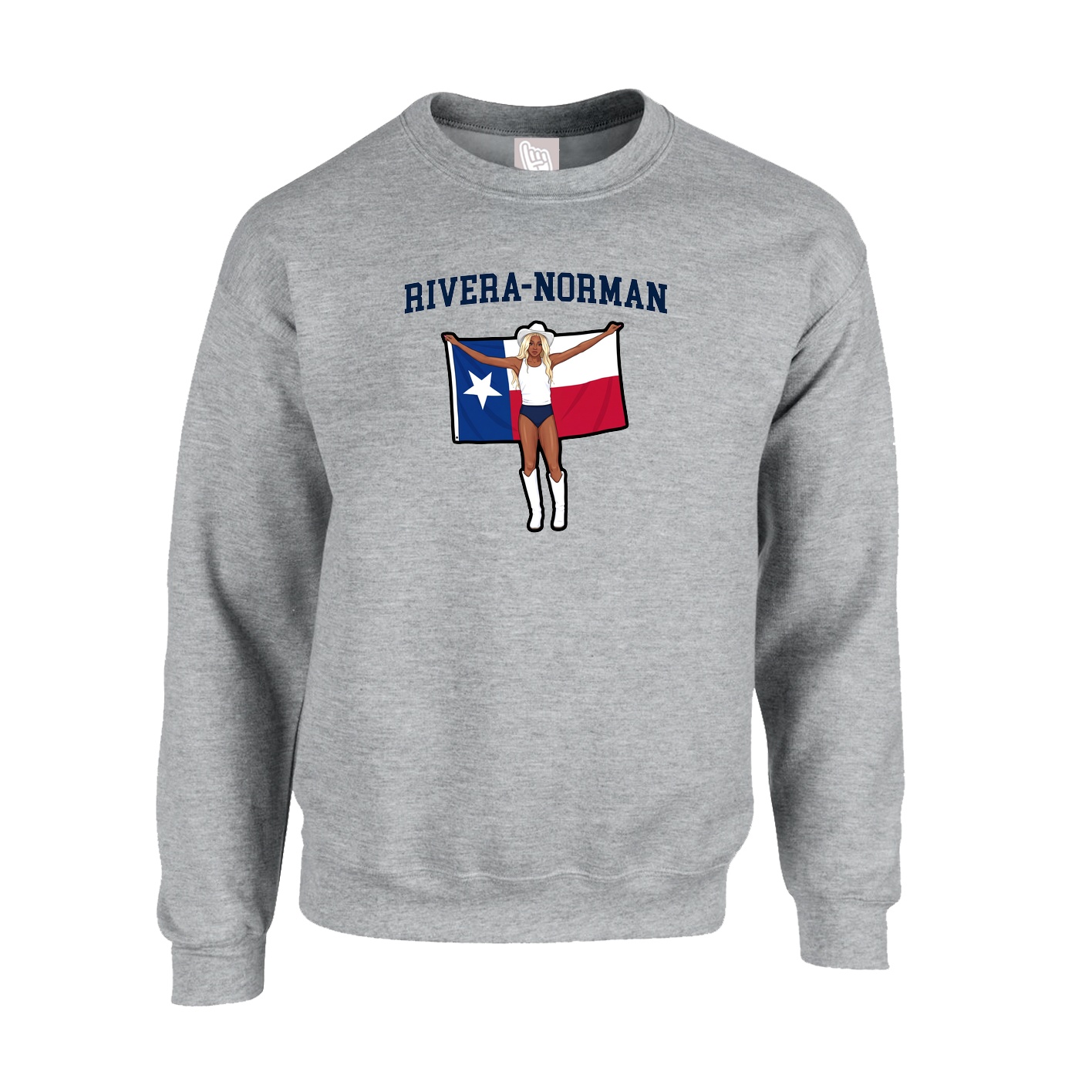 Fleece Crew — Shirsey in Grey