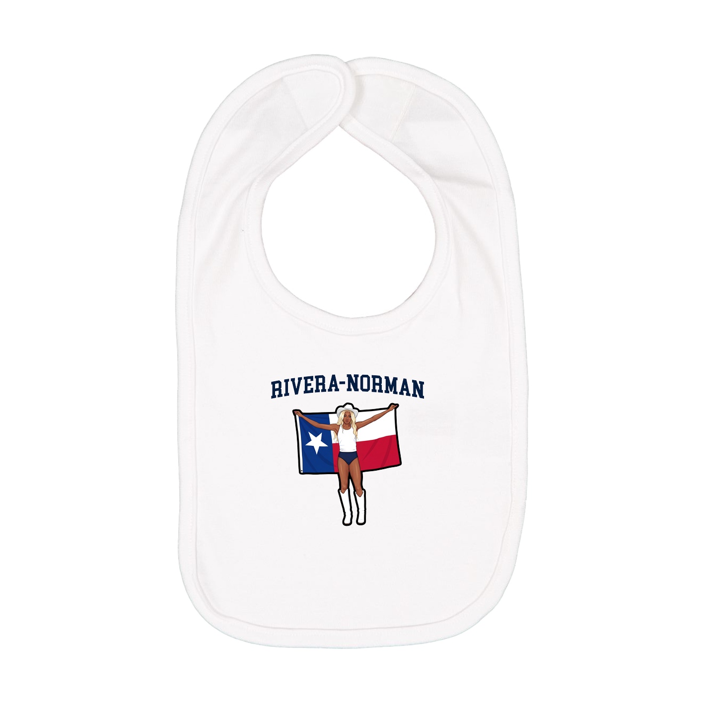 Infant Bib — Shirsey in White