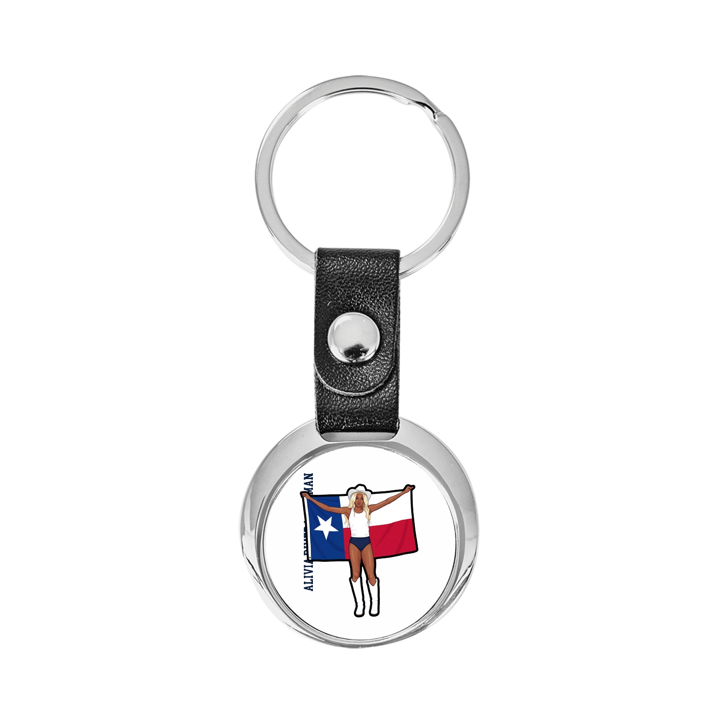 Key Chain — Name Vertical in Classic