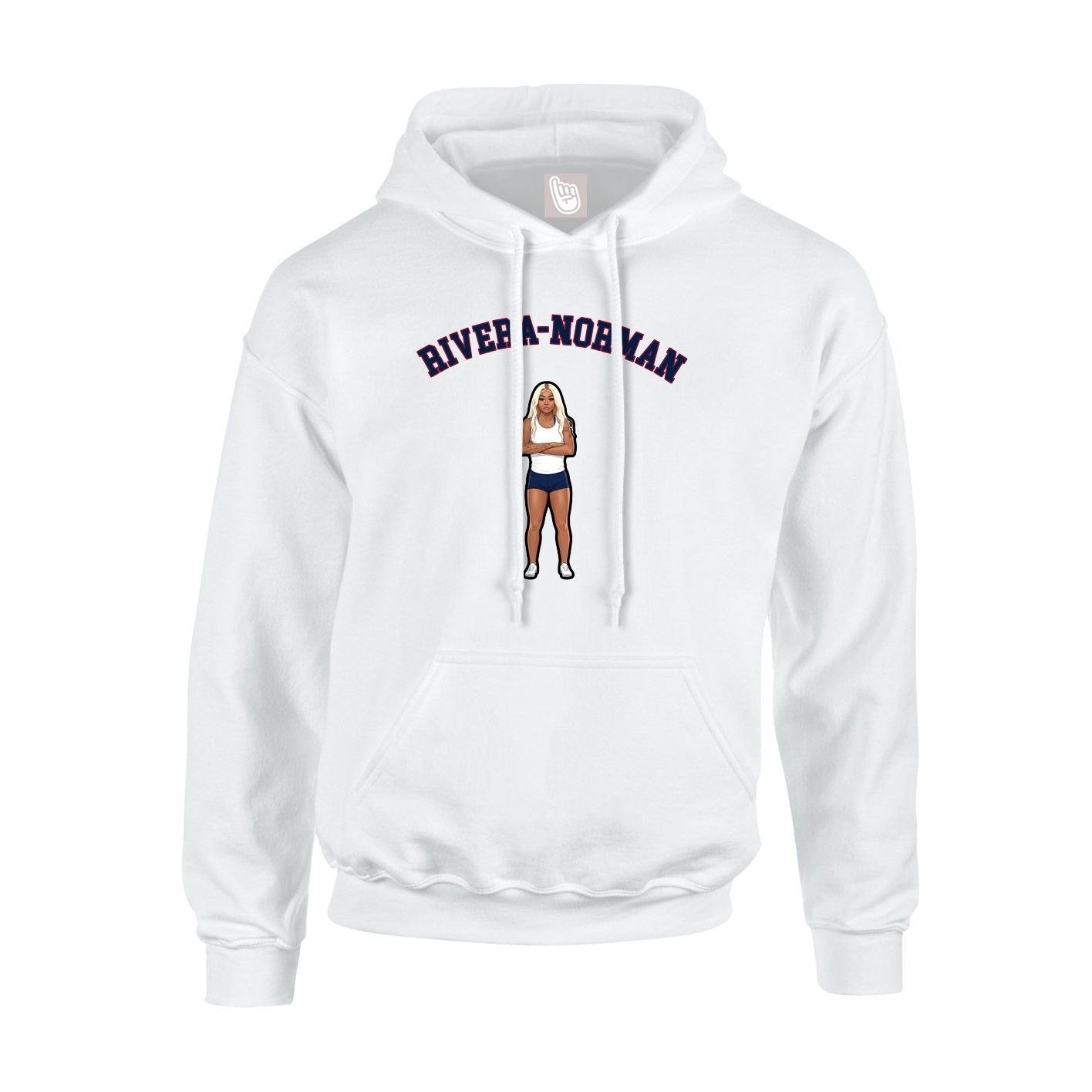 Hoodie — Shirsey Arch in White
