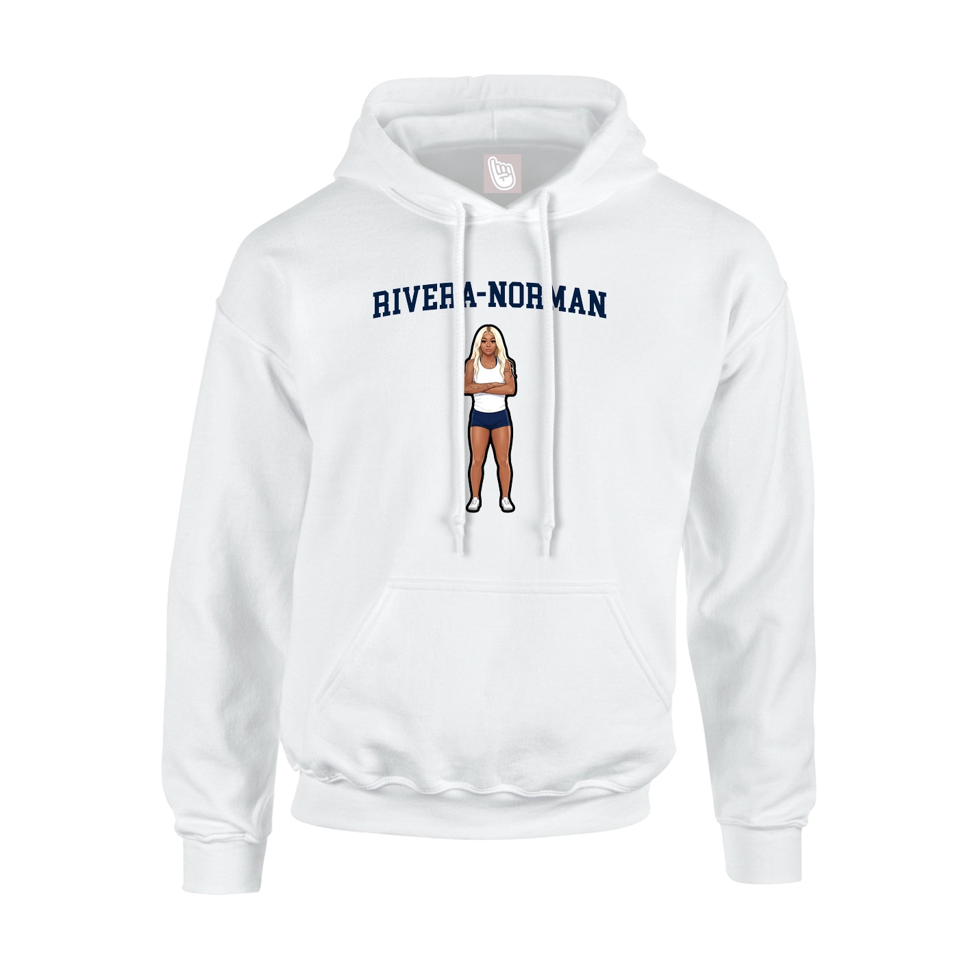 Hoodie — Shirsey in White