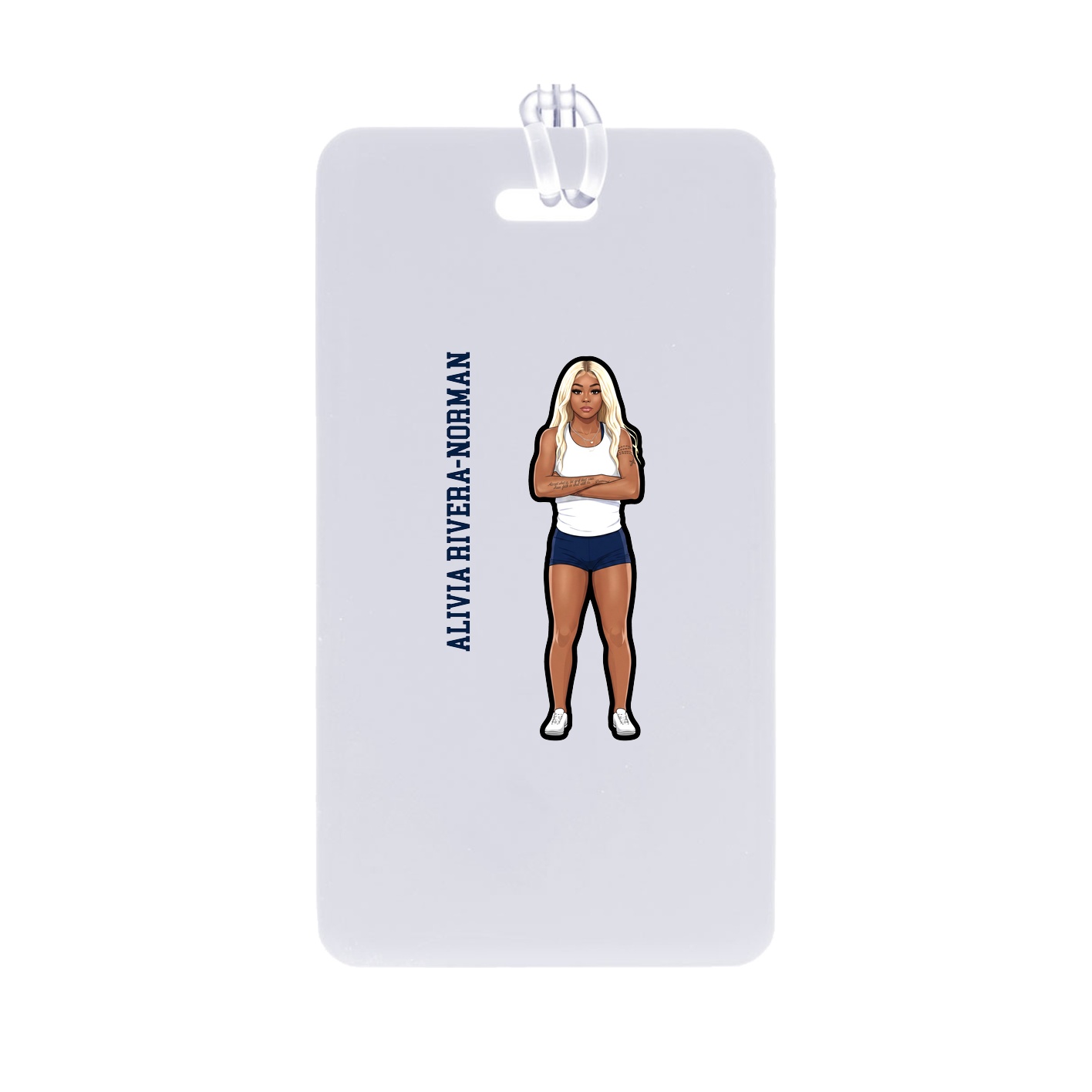 Bag Tag — Name Vertical in Classic