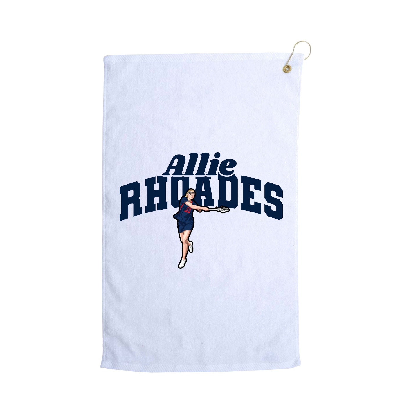 Golf Towel — Signature Arch in White
