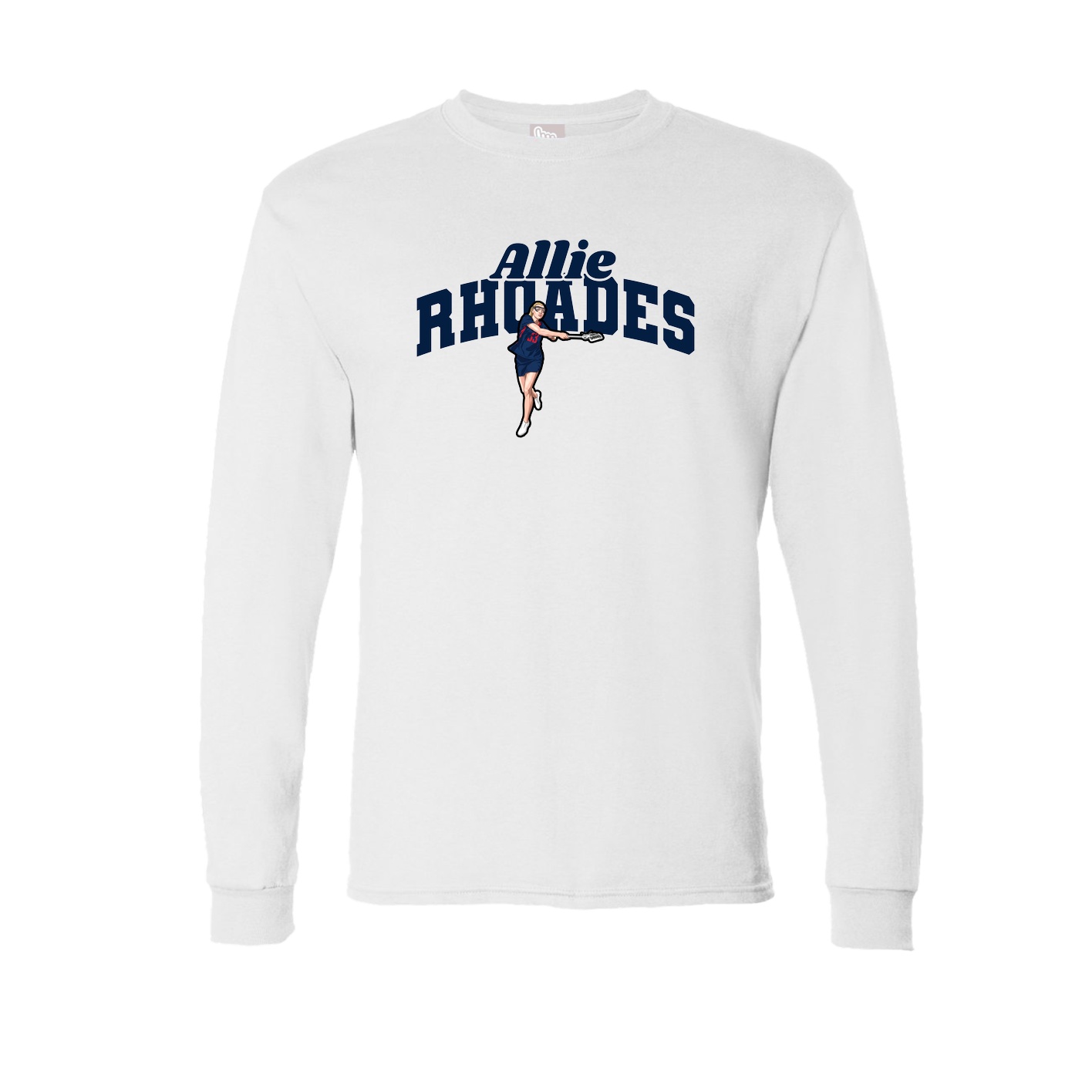 Long Sleeve Tee — Signature Arch in White