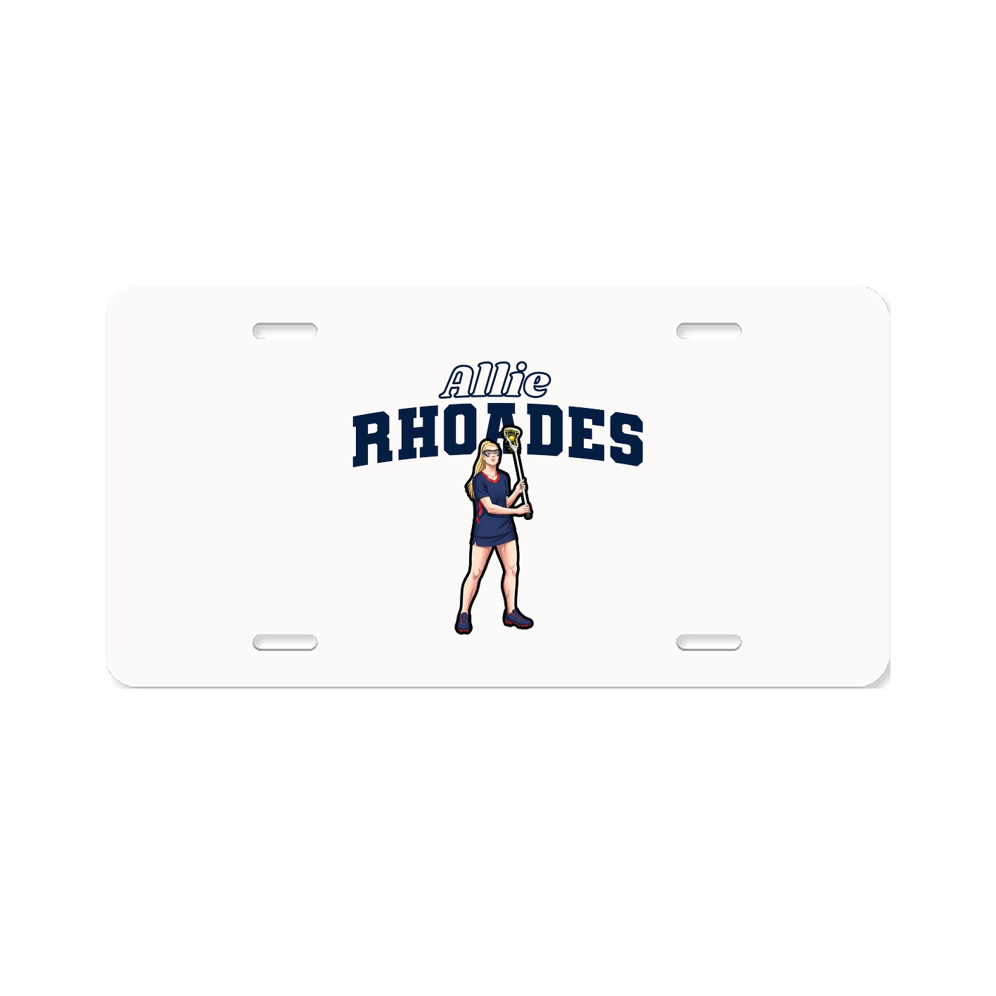 License Plate — Name Arch in Classic