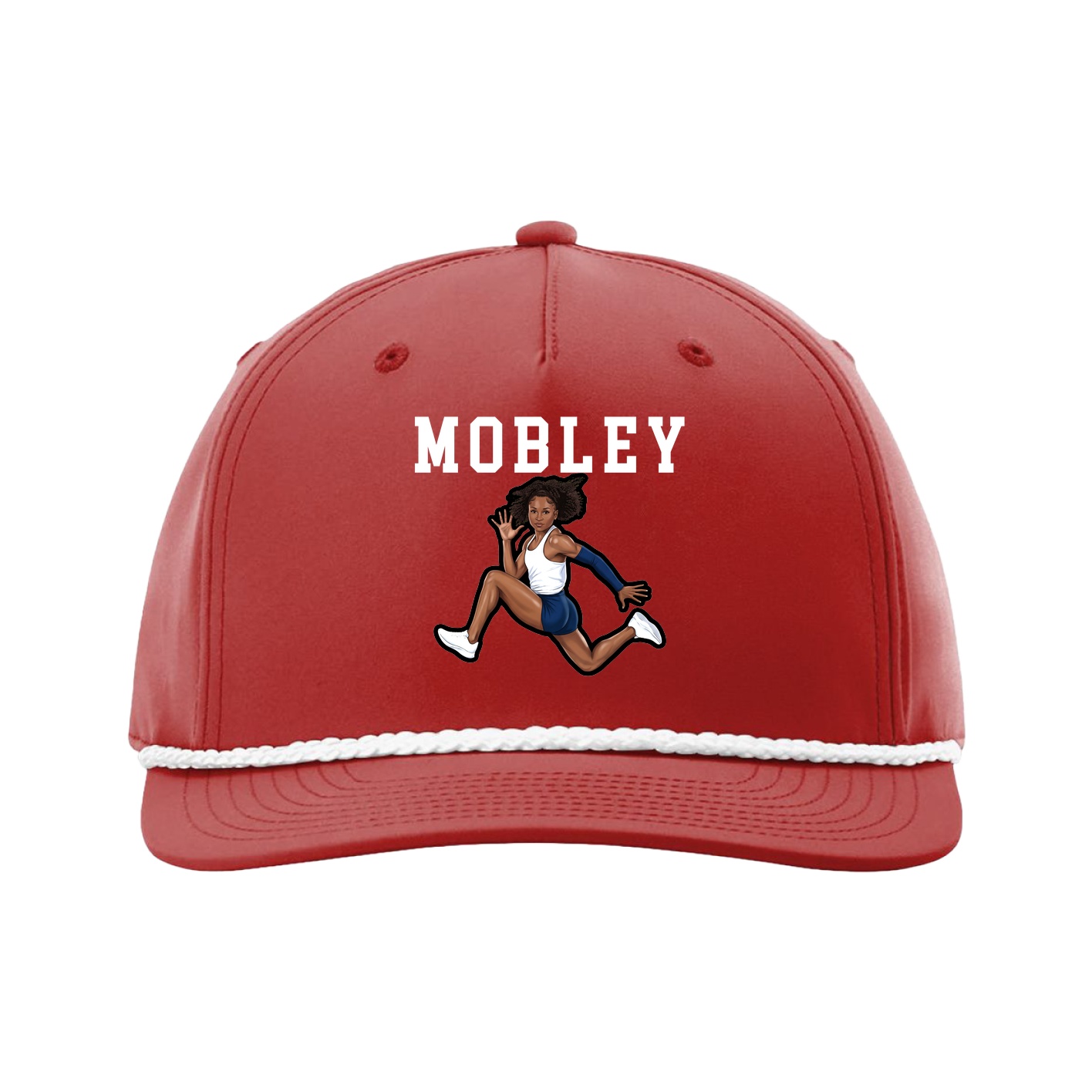 Five-Panel Classic Rope Cap — Shirsey in Red