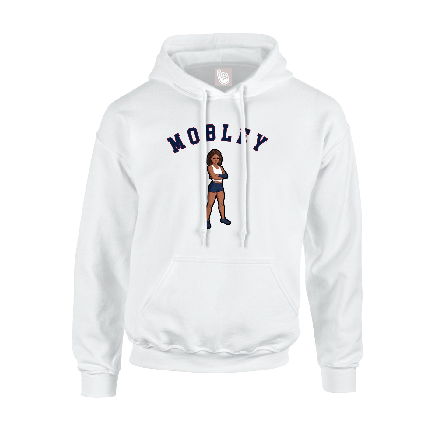 Hoodie — Shirsey Arch in White