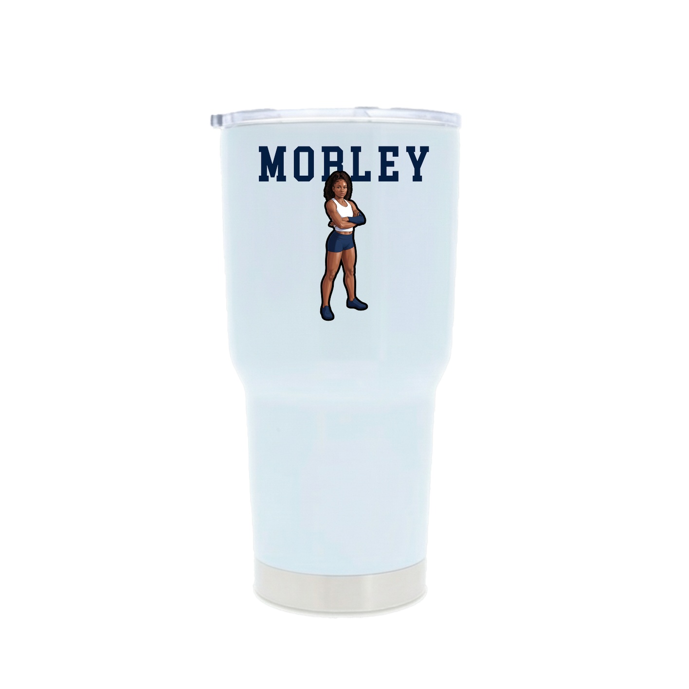 30oz Stainless Steel Tumbler — Shirsey in White