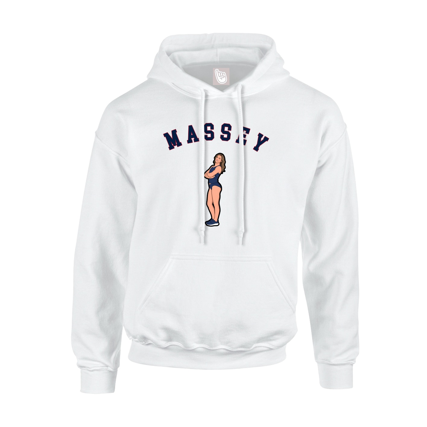 Youth Hoodie — Shirsey Arch in White