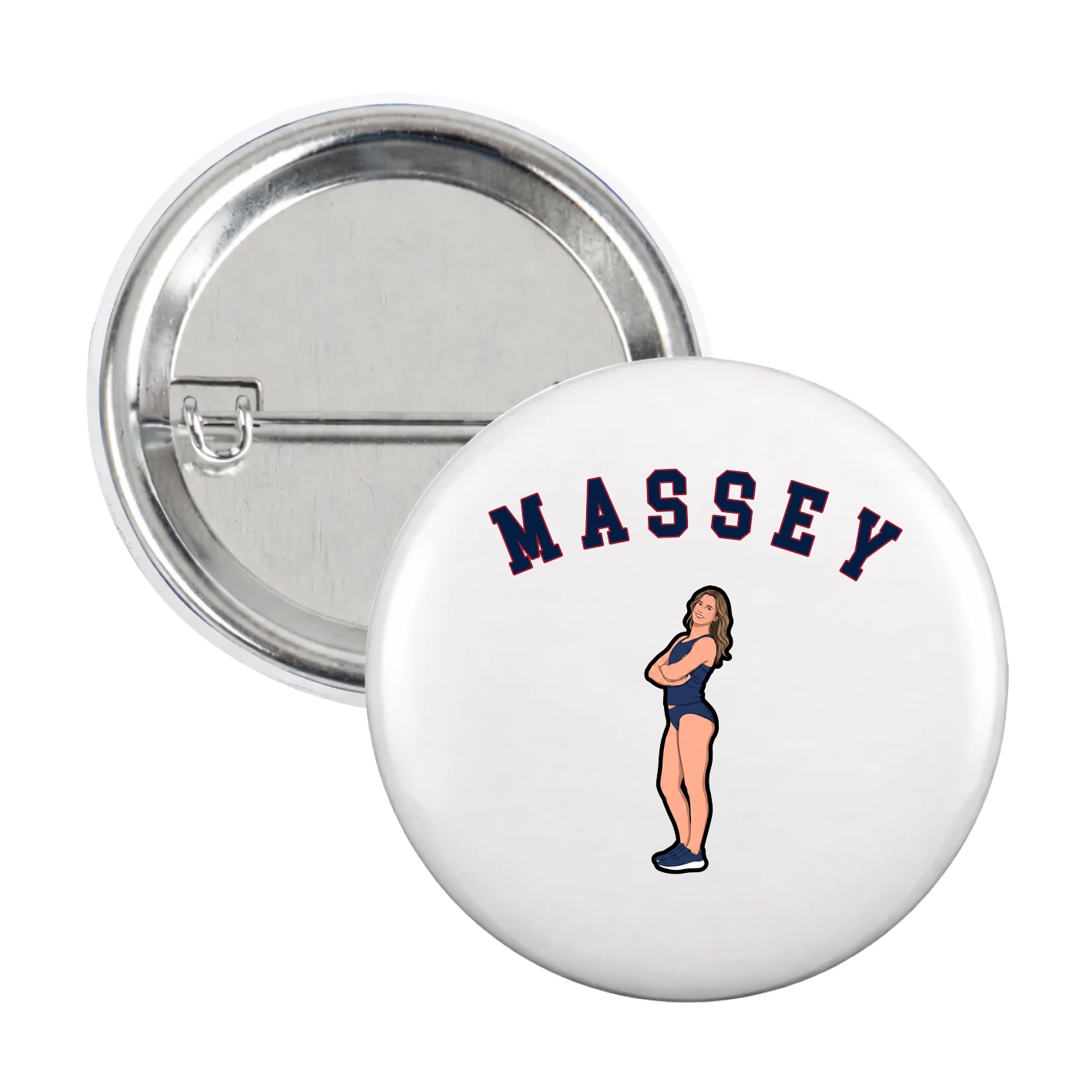 Game Day Button — Shirsey Arch in White