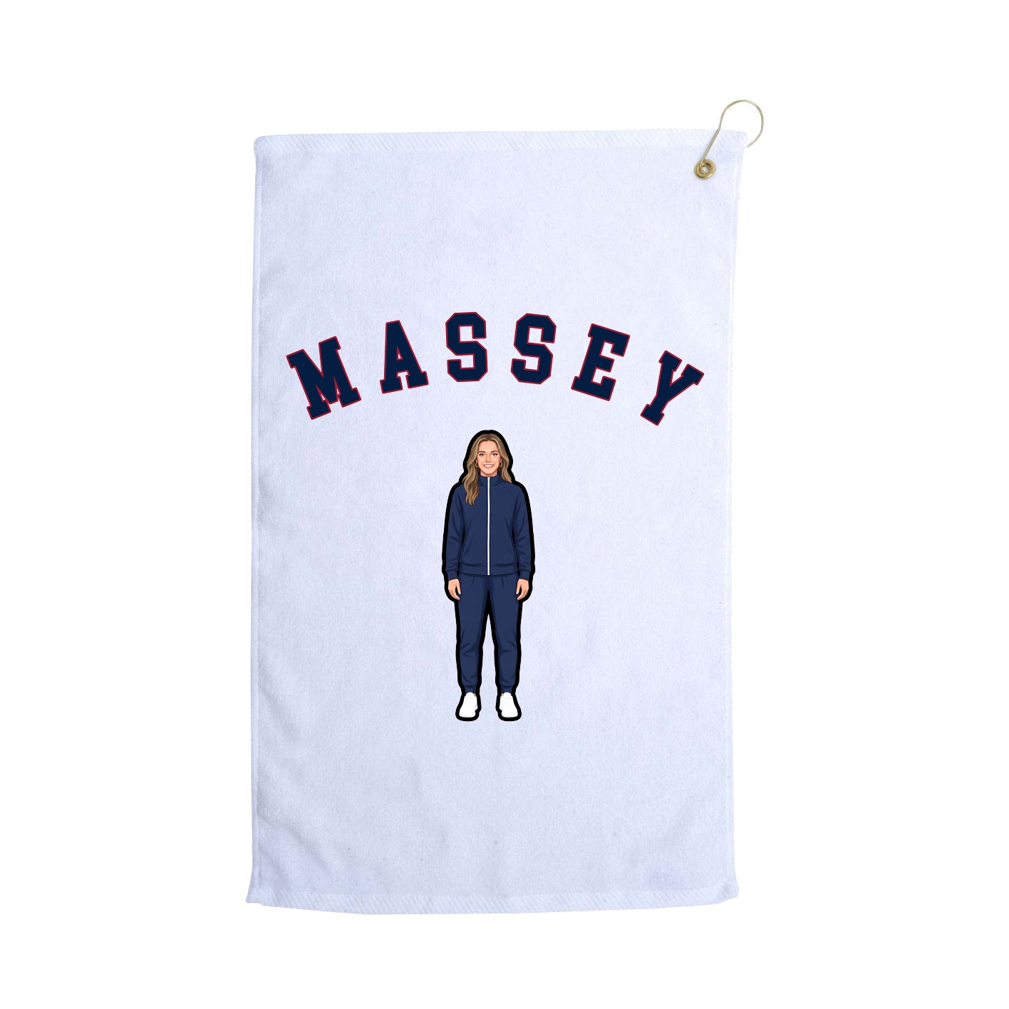 Golf Towel — Shirsey Arch in White