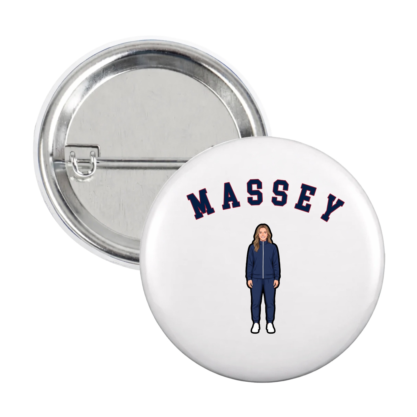 Game Day Button — Shirsey Arch in White