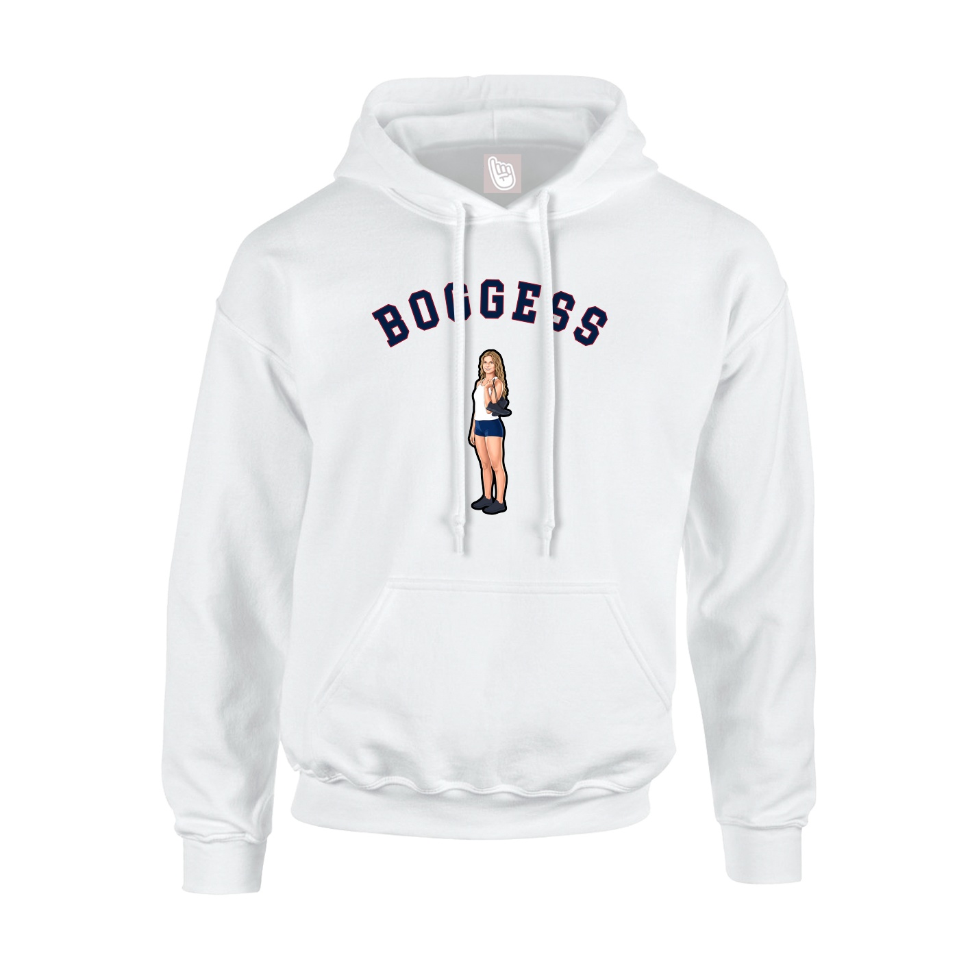 Youth Hoodie — Shirsey Arch in White