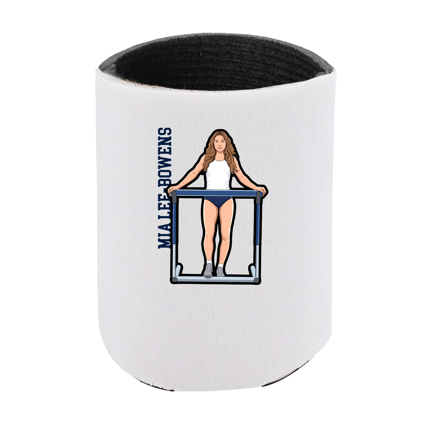 Can Holder — Name Vertical in White