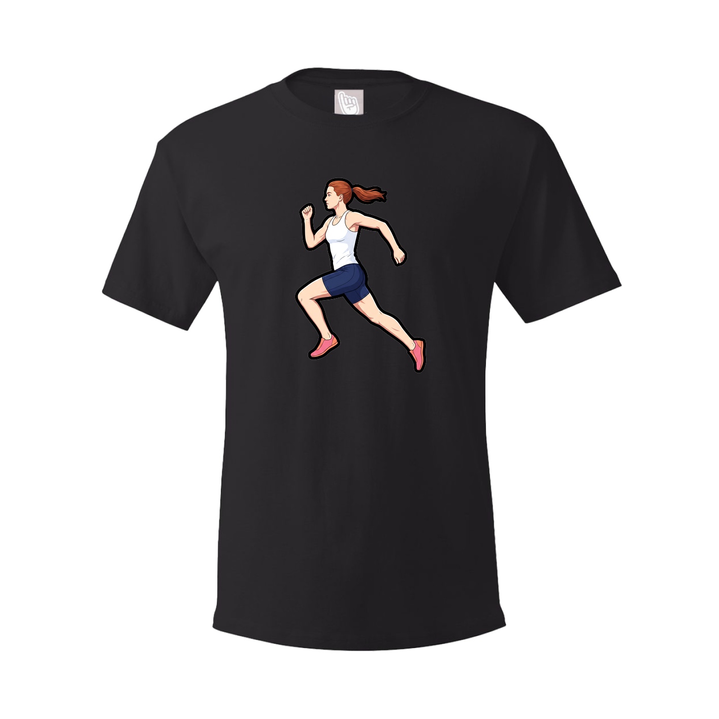 Tee — Name Vertical in Black
