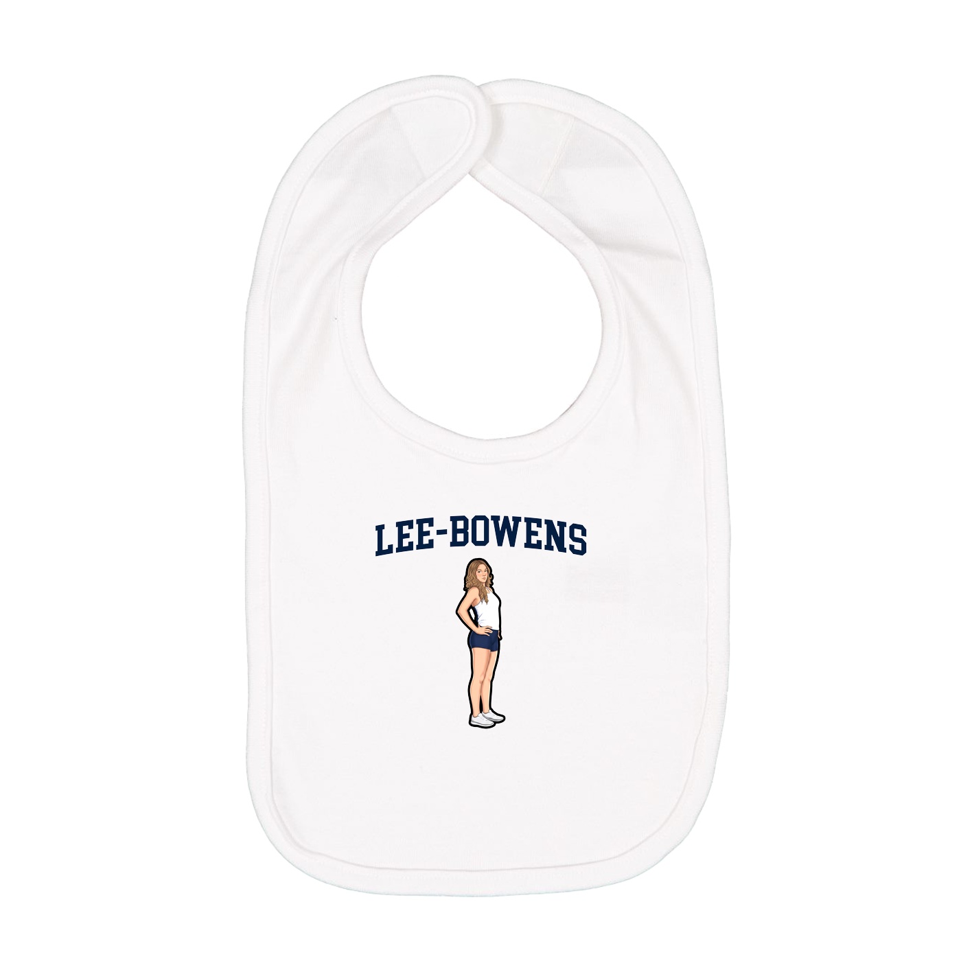 Infant Bib — Shirsey in White