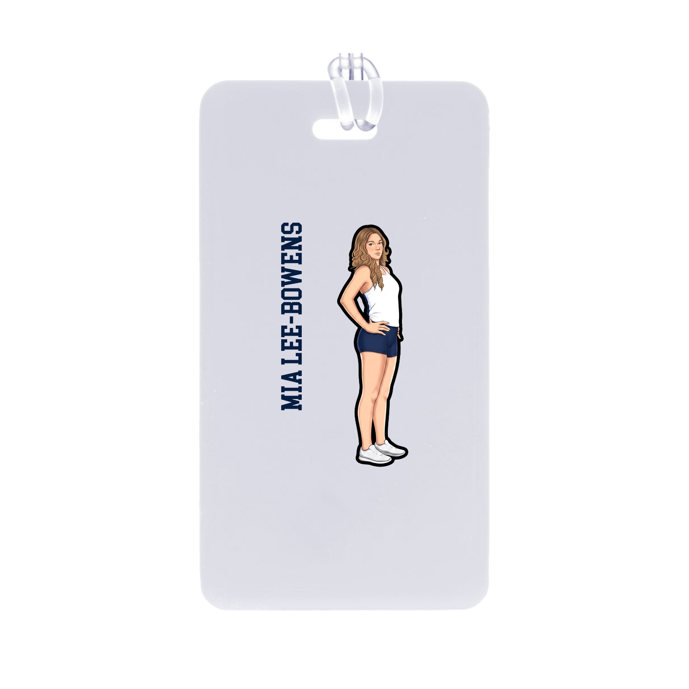Bag Tag — Name Vertical in Classic