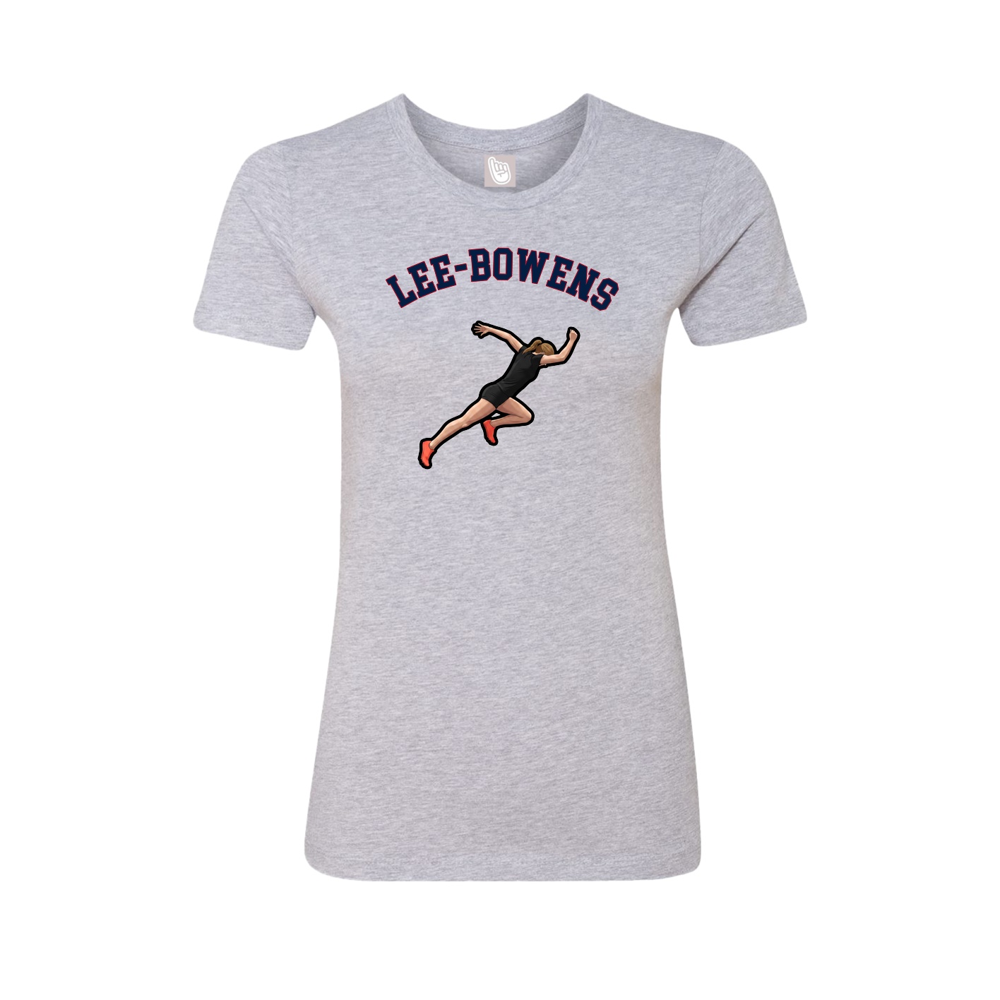 Fitted Women's Tee — Shirsey Arch in Grey