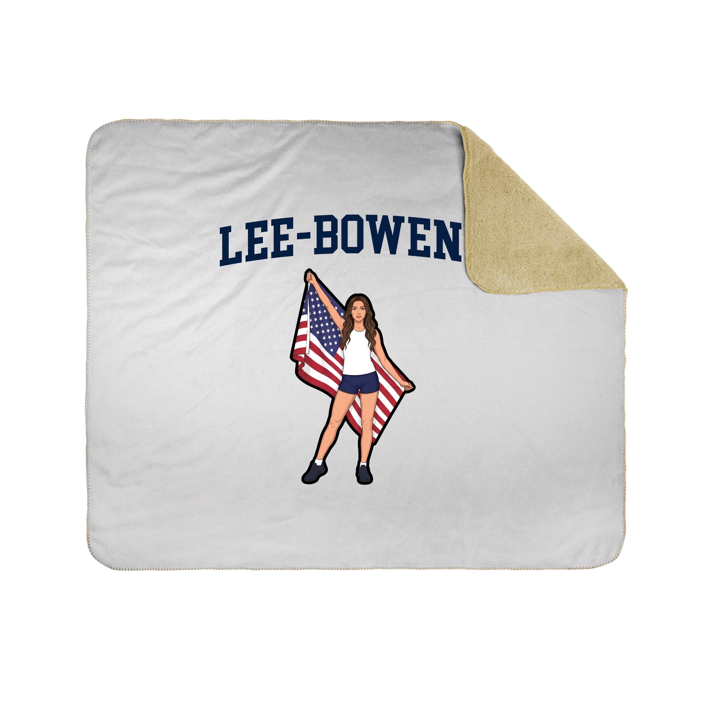 Throw Blanket — Shirsey in White