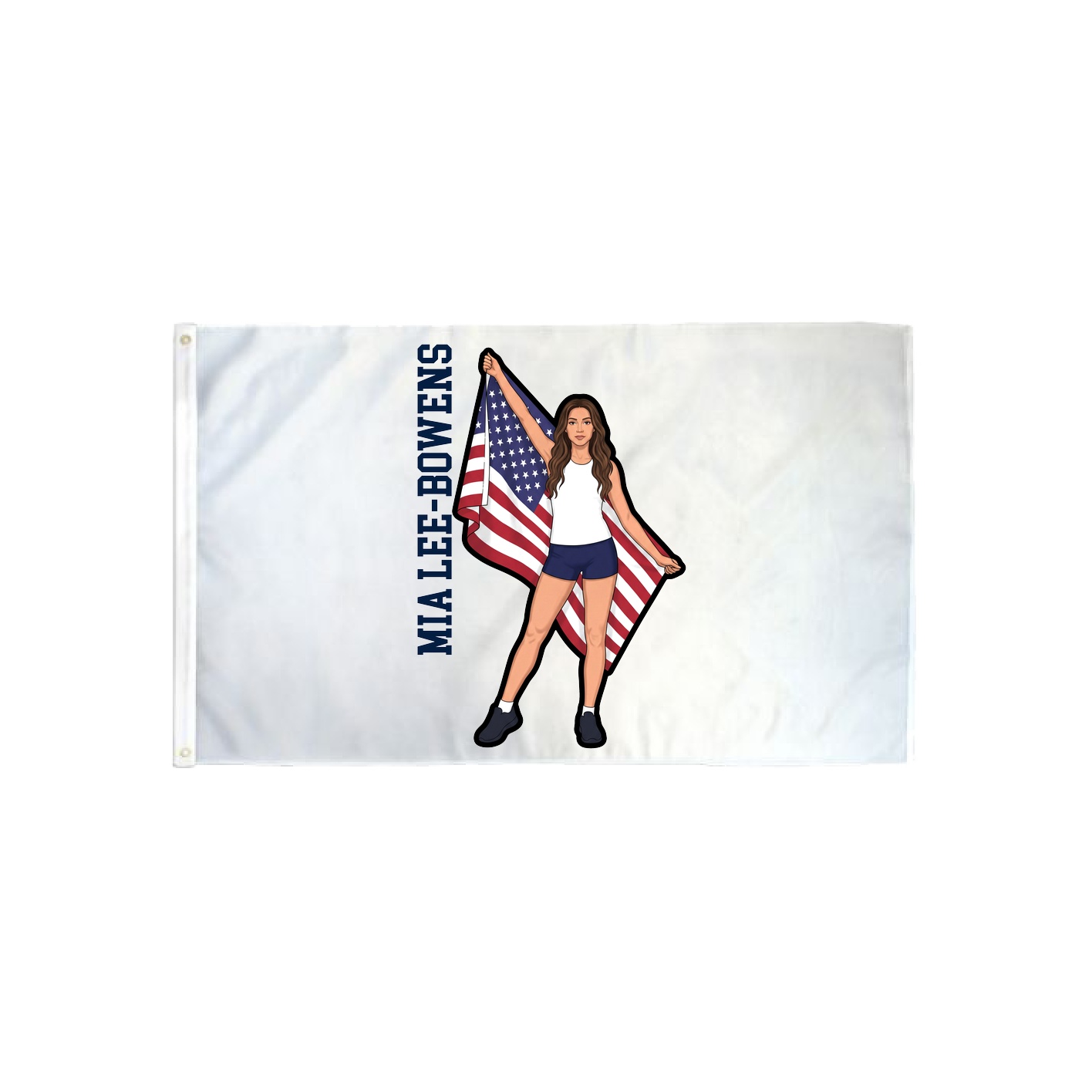 3x5 Flag — Name Vertical in Classic