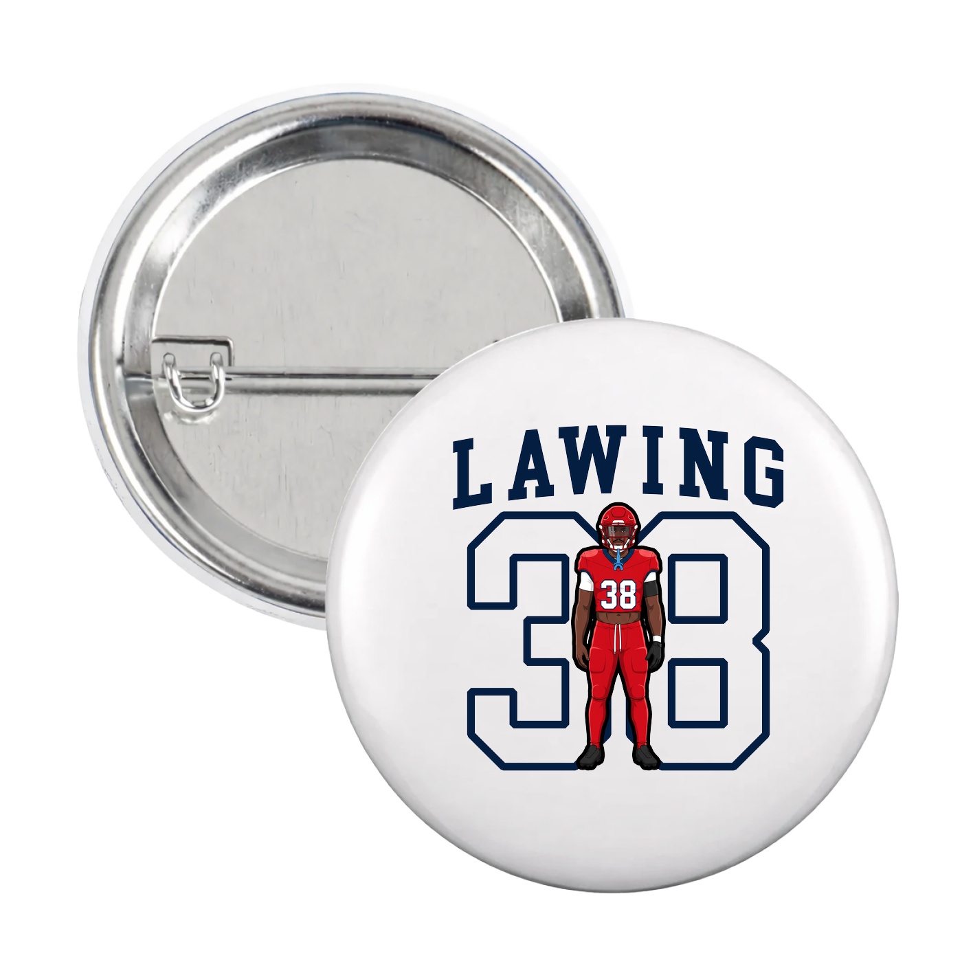 Game Day Button — Shirsey in White